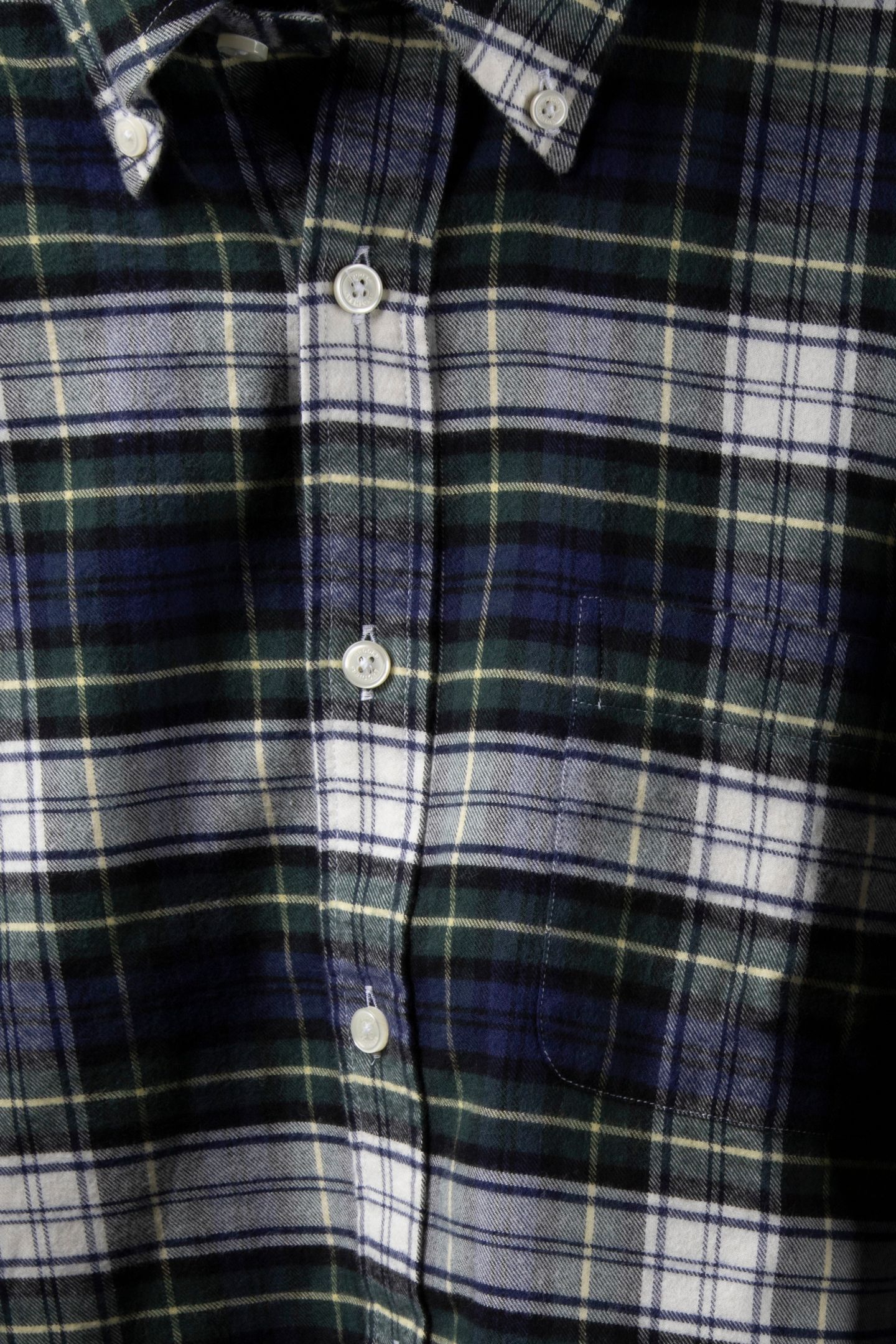 CASUAL COTTON FLANNEL REGULAR FIT OPEN WHITE 6