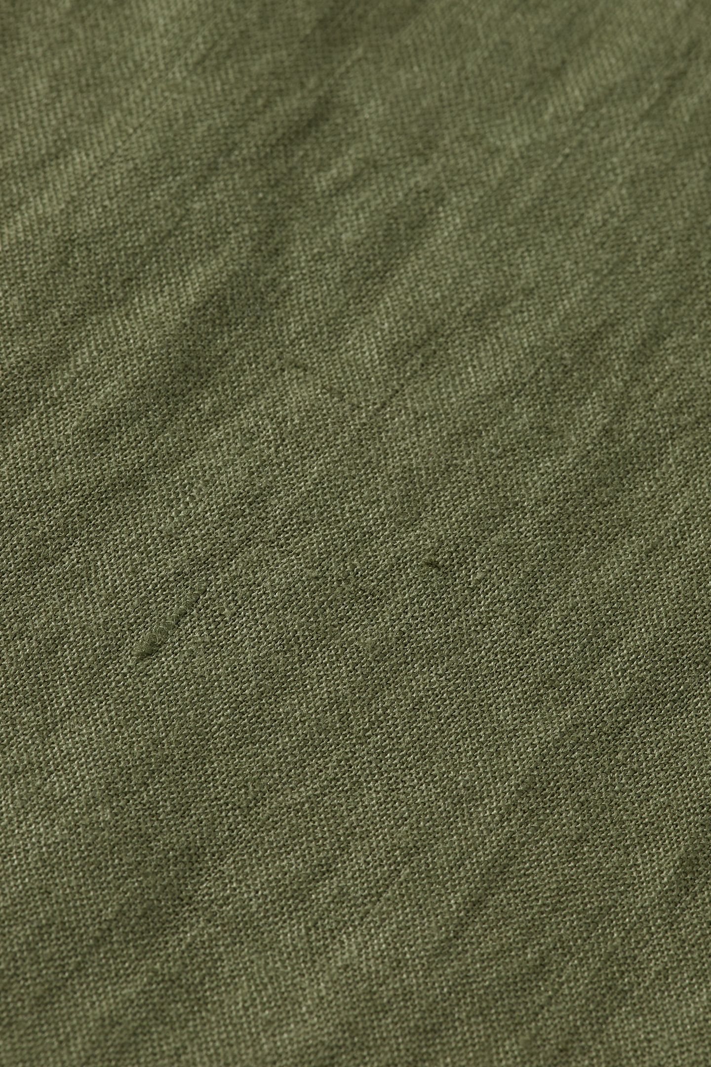 SEASONAL CORE - REGULAR FIT LINEN SHIRT ARMY 8
