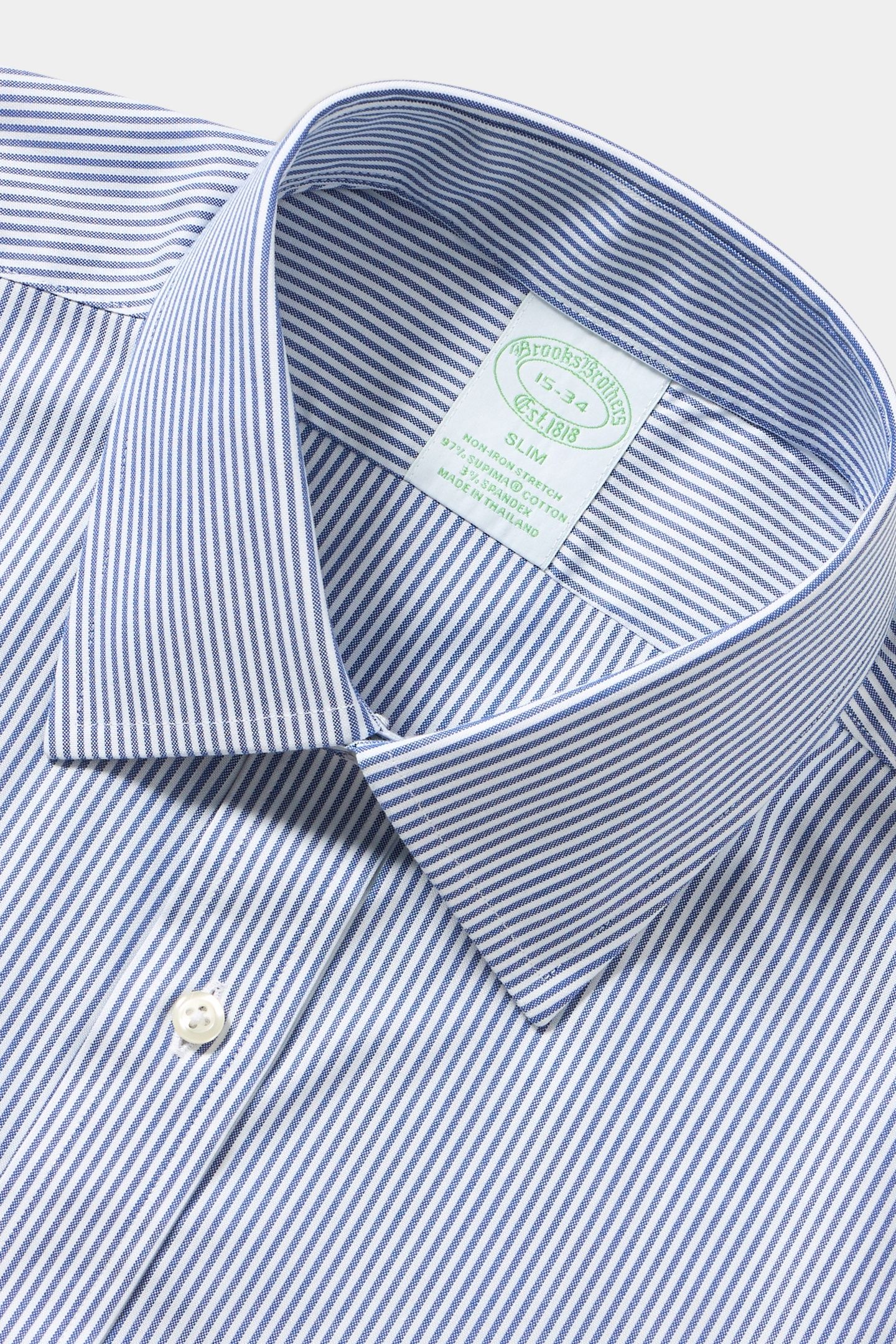 SUPIMA STRETCH SLIM FIT DRESS SHIRT WITH AINSLEY COLLAR BLUE 6