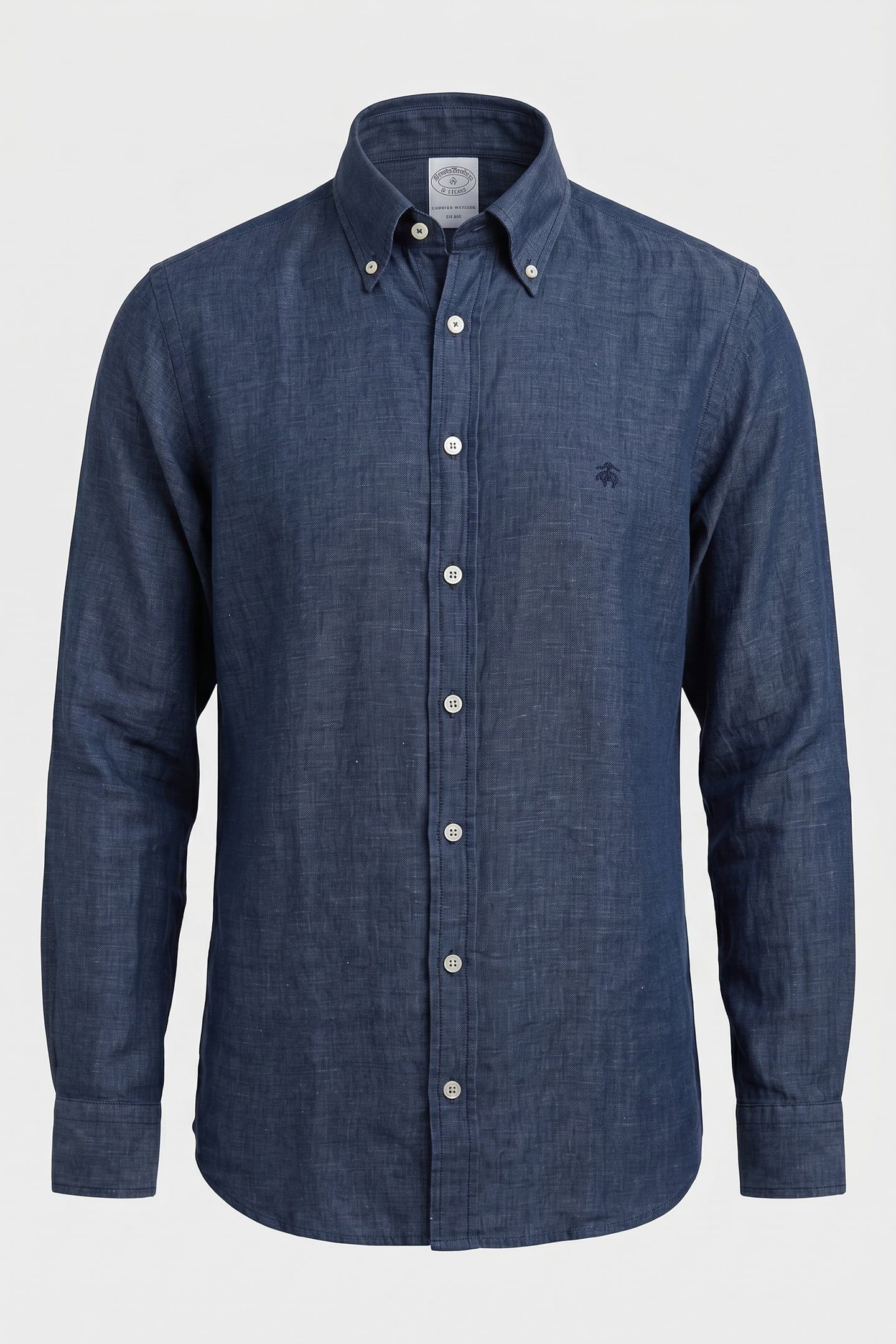 BUTTON-DOWN SHIRT LINEN DENIM 5