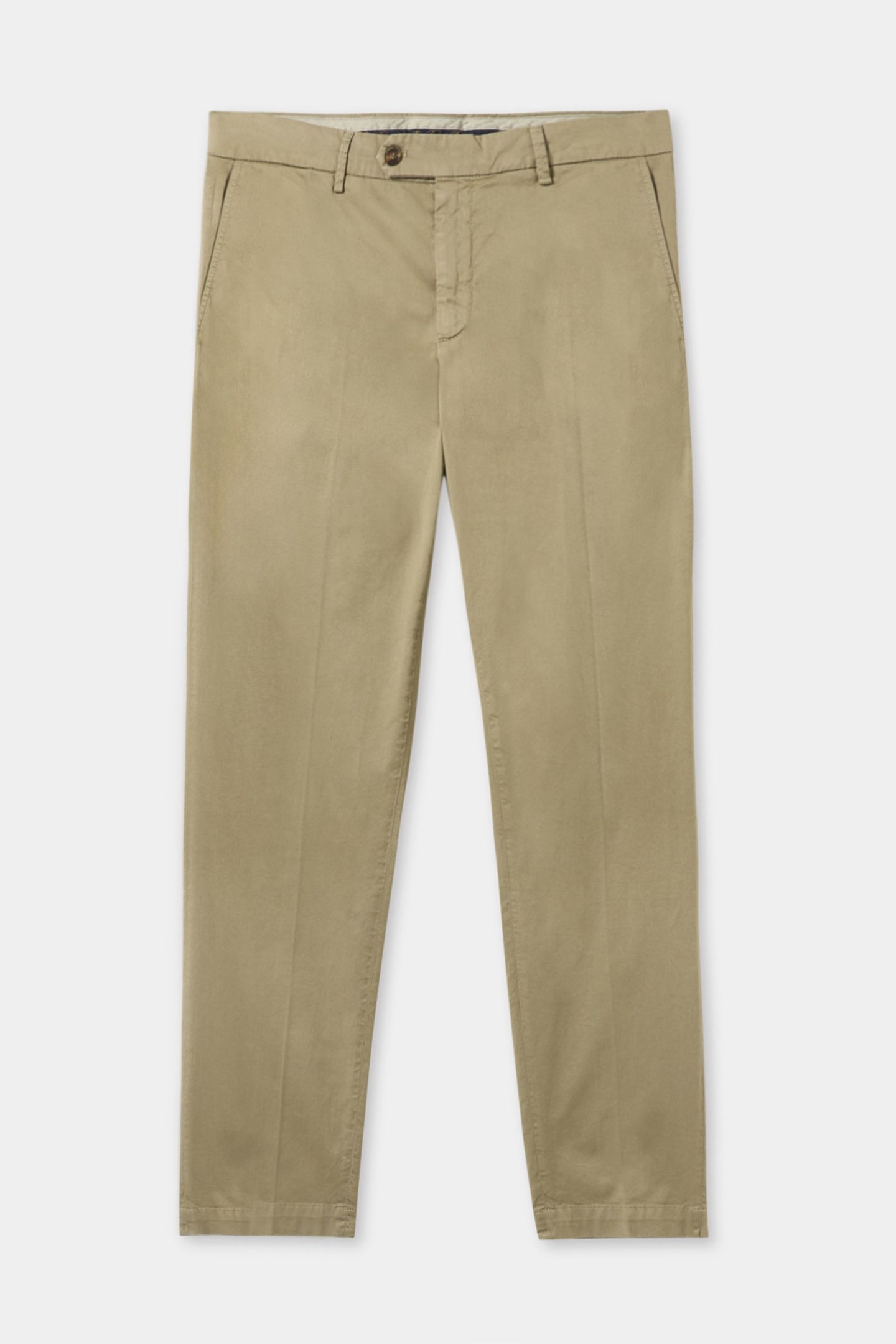 REGULAR FIT STRETCH COTTON GABARDINE CHINO KHAKI 4