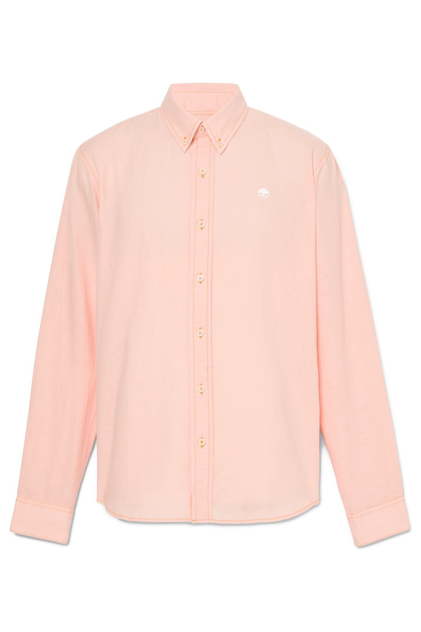 COTTON/LINEN LONG SLEEVE SHIRT TROPIC PEACH 3