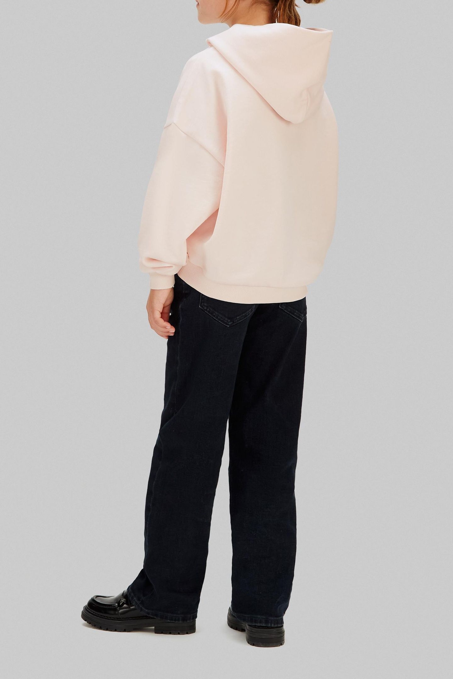 GIRLS CK HOODED SWEATSHIRT PEARL 3