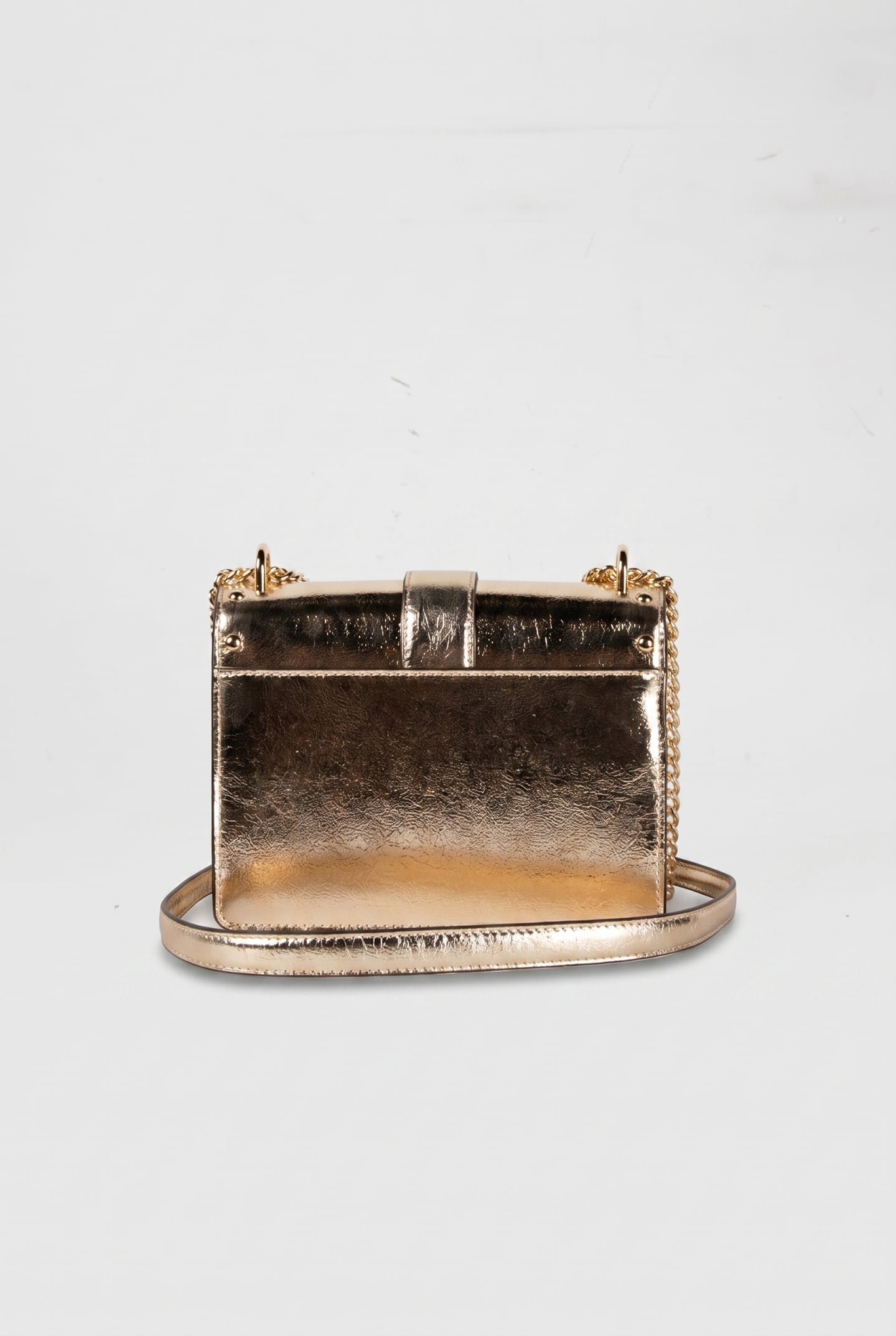 SMALL FLAP CROSSBODY PALE GOLD 3