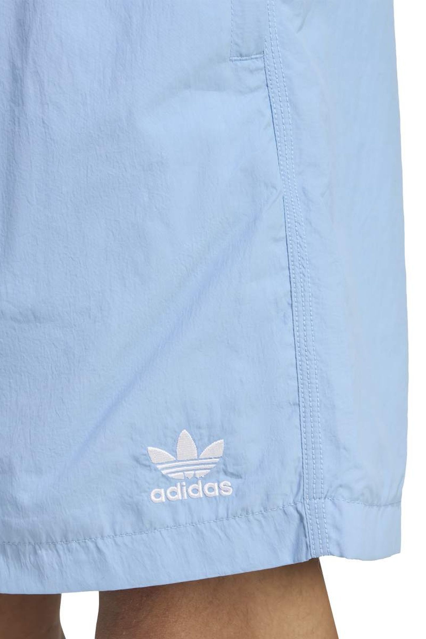 UNISEX ORIGINALS TREFOIL ESSENTIALS WOVEN SHORTS ASH BLUE 6