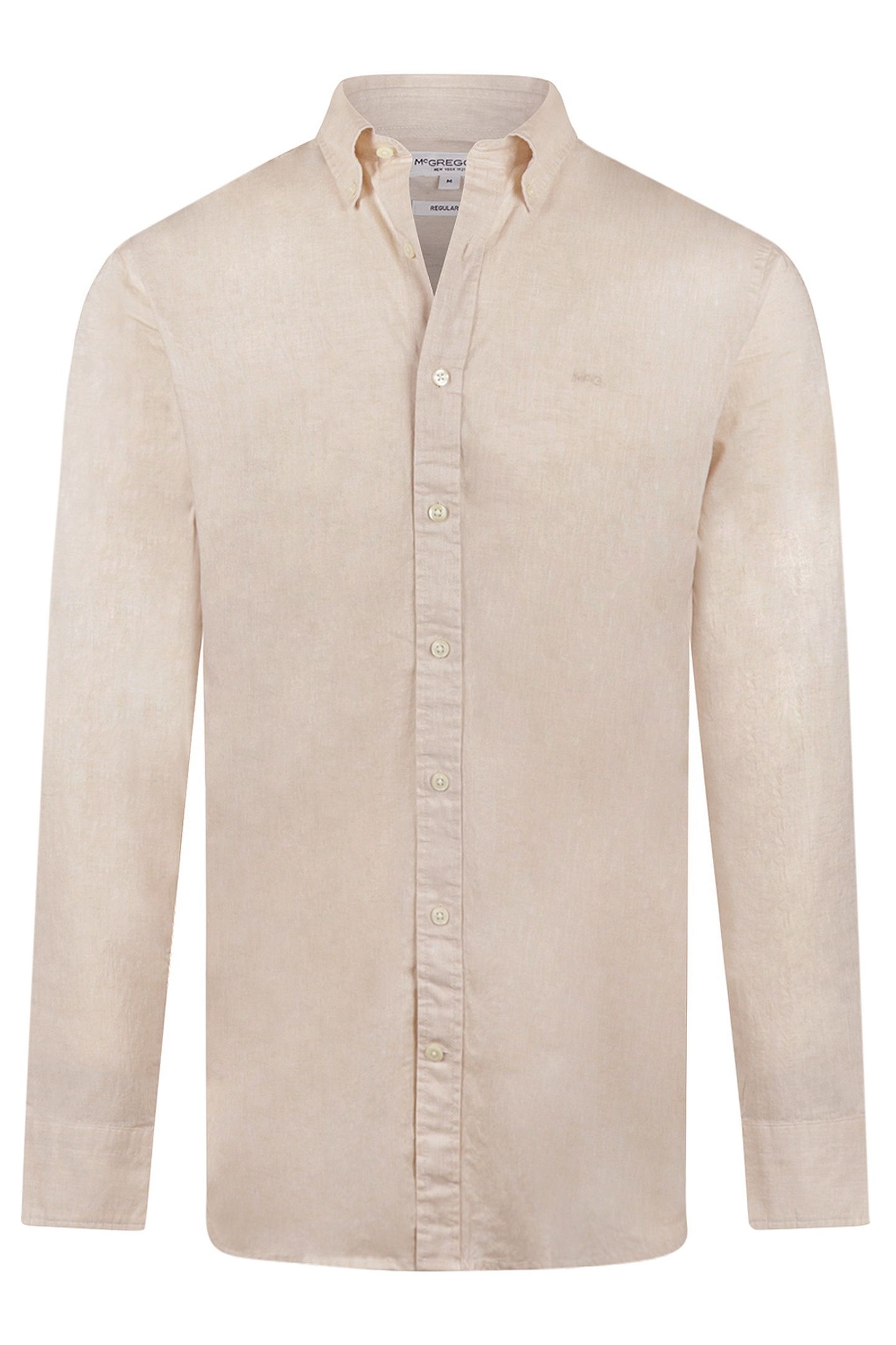 COTTON/LINNEN SHIRT LIGHT YELLOW 1