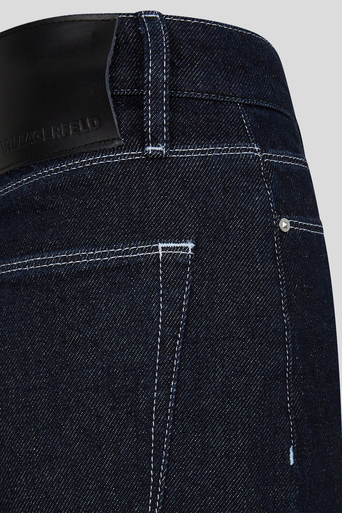 WIDE LEG DENIM W/ PIN-TUCK DARK GREY 5