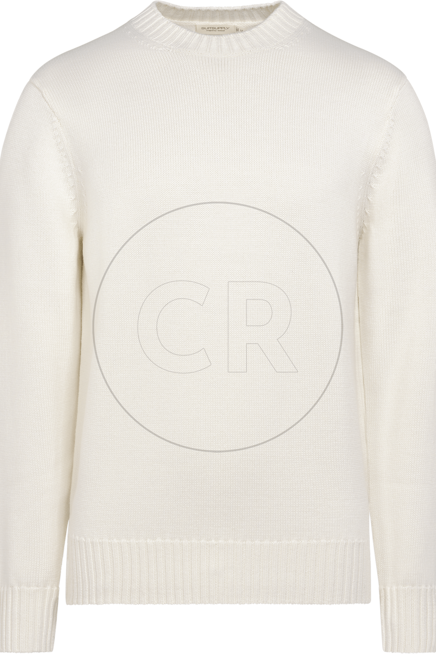 LS HEAVY CREW OFF WHITE (OO) CREW AND V NECK 9