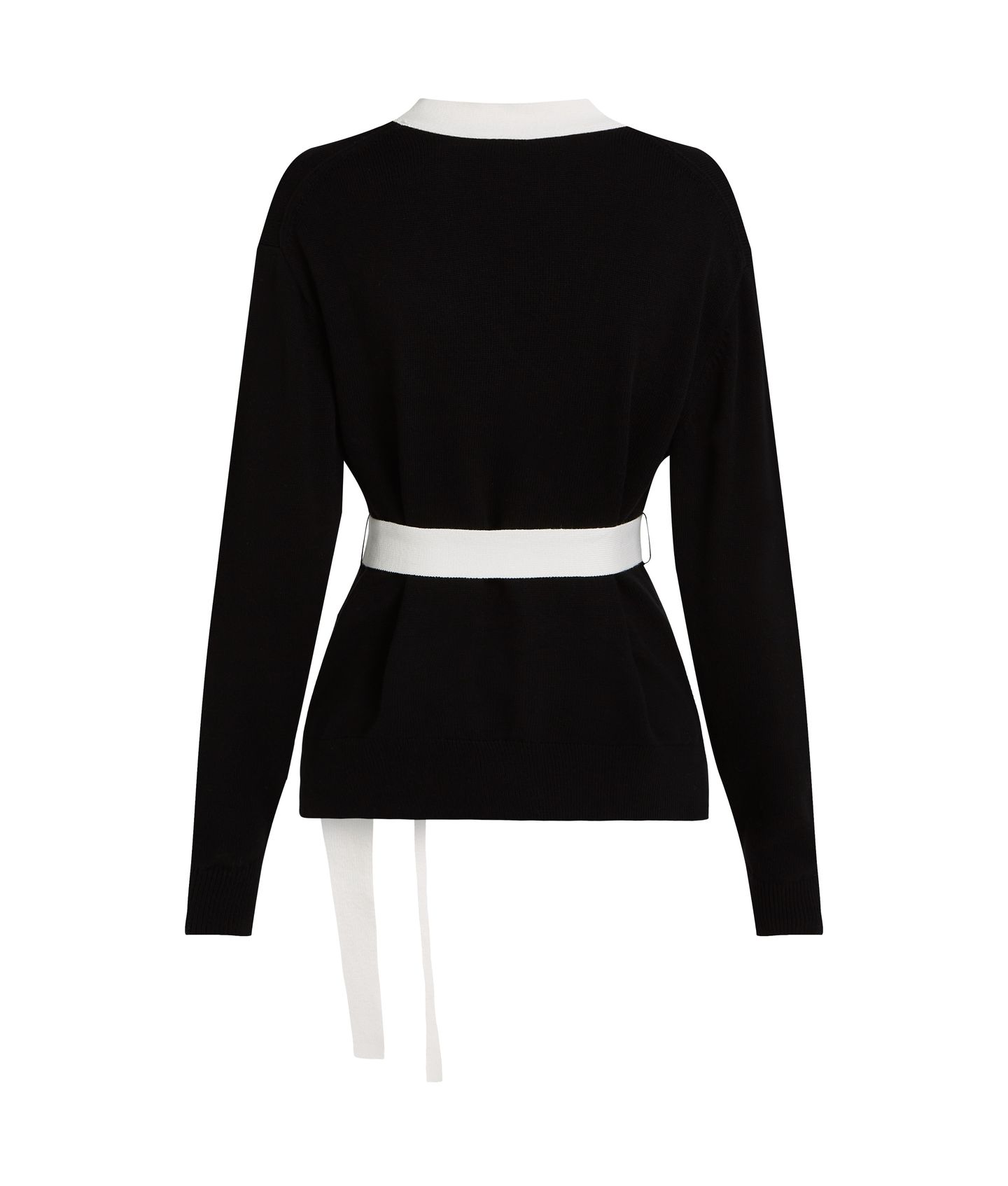 AUTOGRAPH CONTRAST CARDIGAN BLACK/WHITE 4