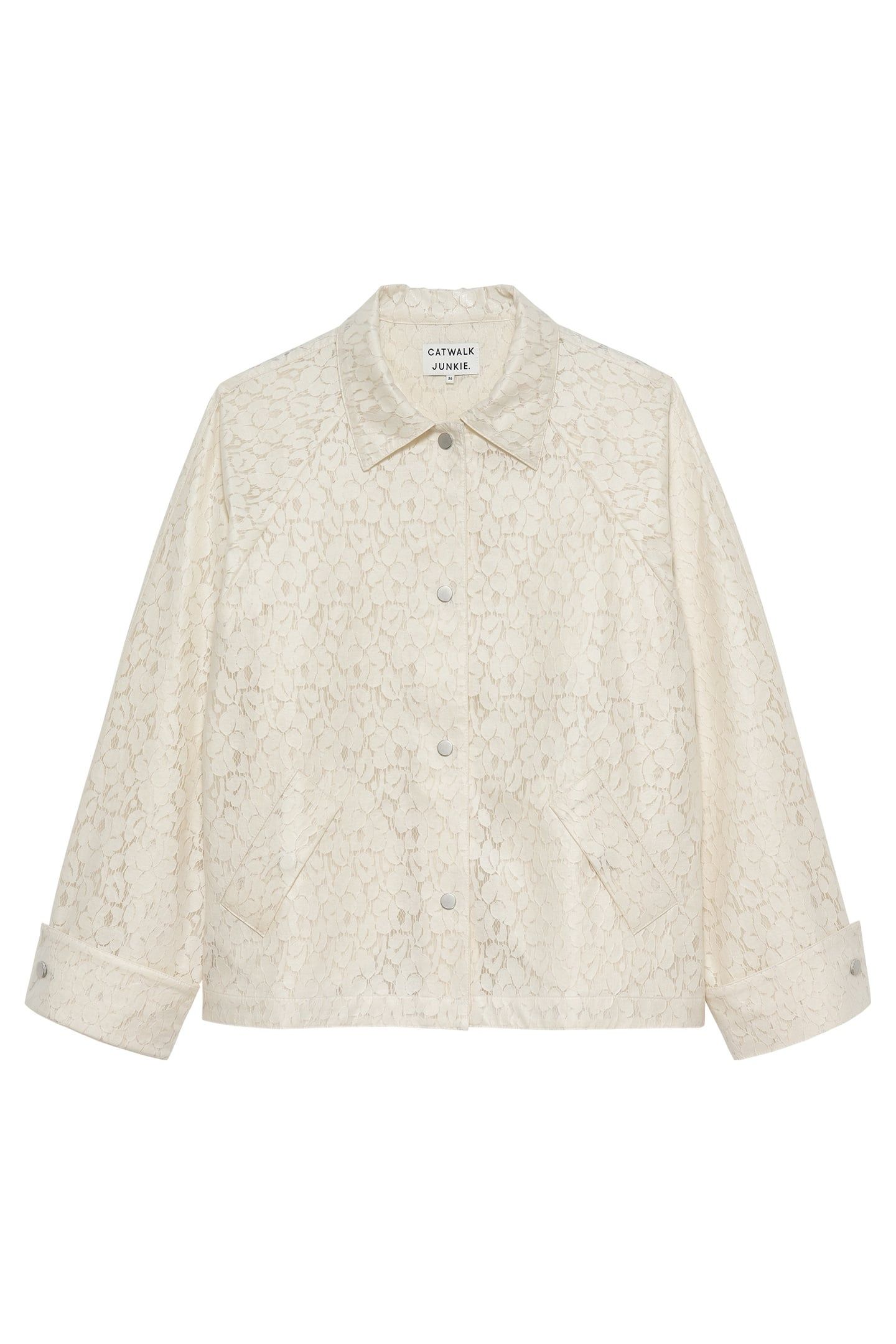 LACED RAINCOAT ECRU 4