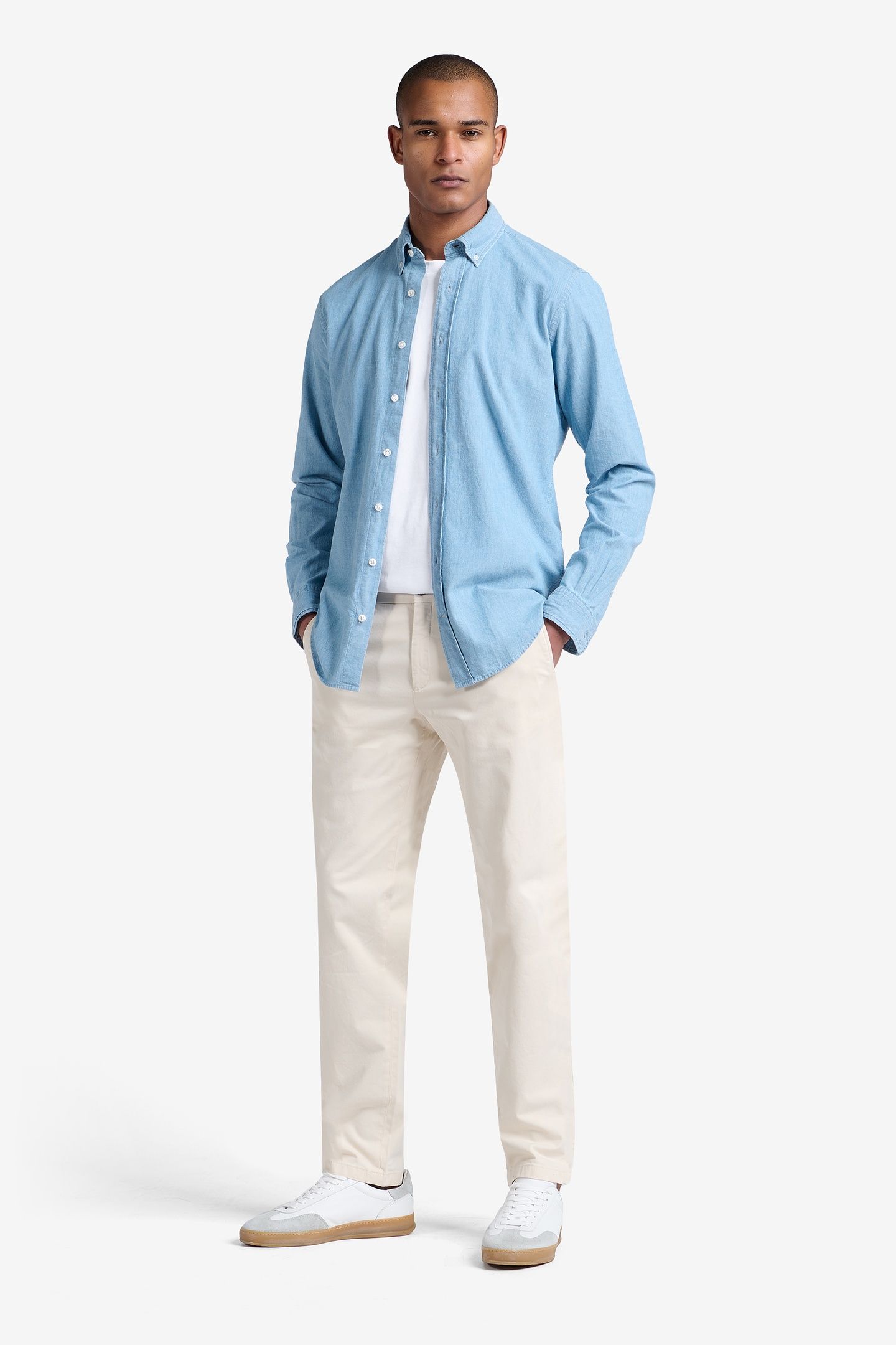 FELIX CHAMBRAY DENIM COTTON INDIGO 1