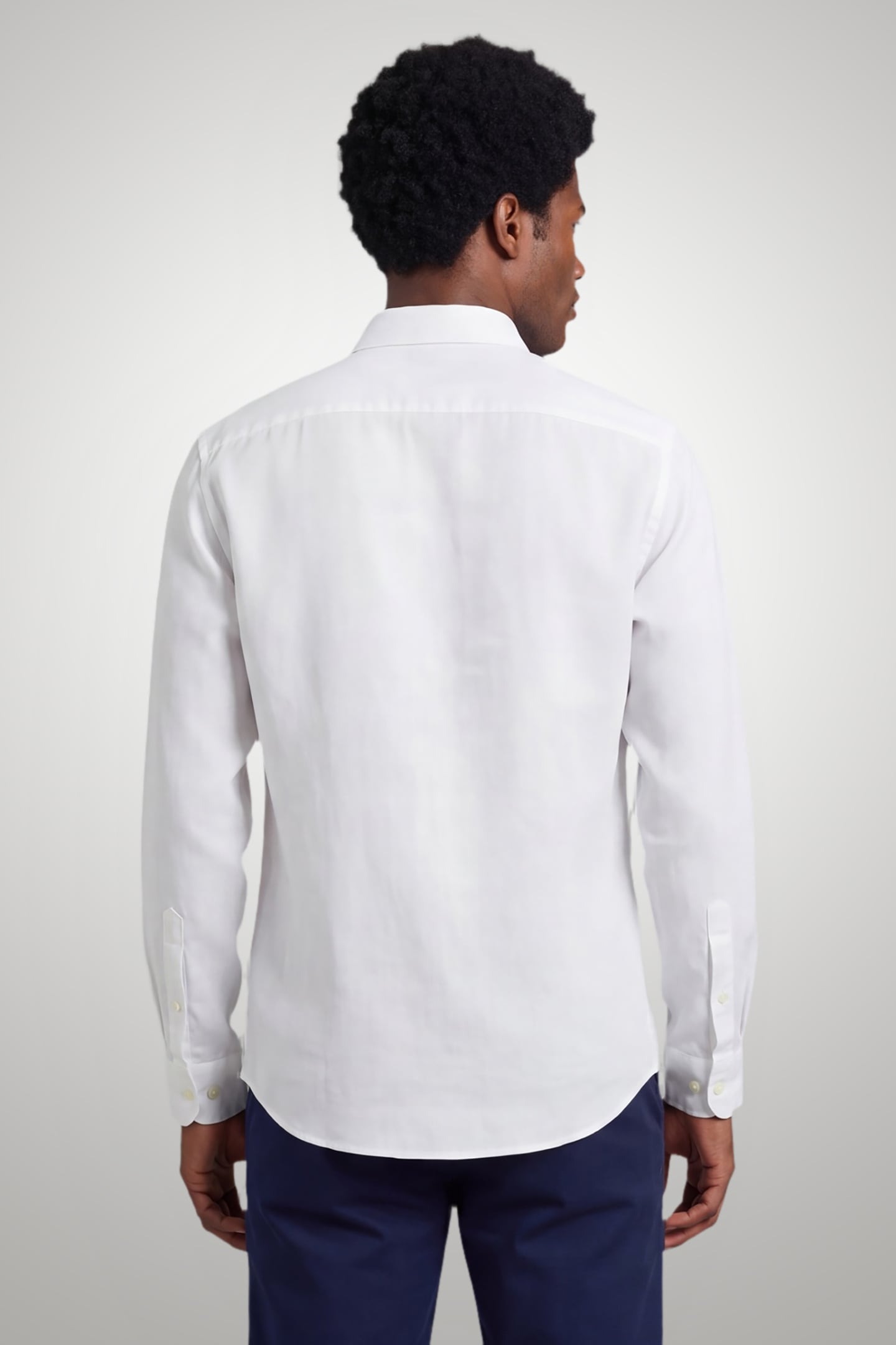 COTTON/LINNEN SHIRT WHITE 2