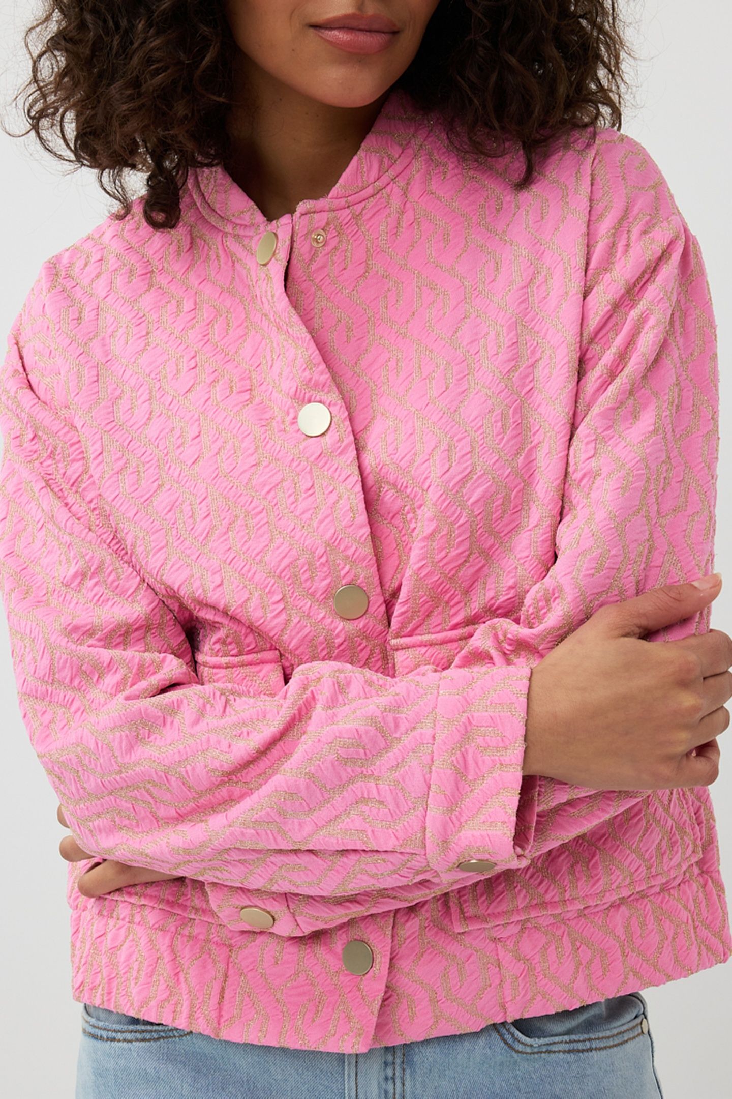 JACKET BOMBER JACQUARD ROSE 7