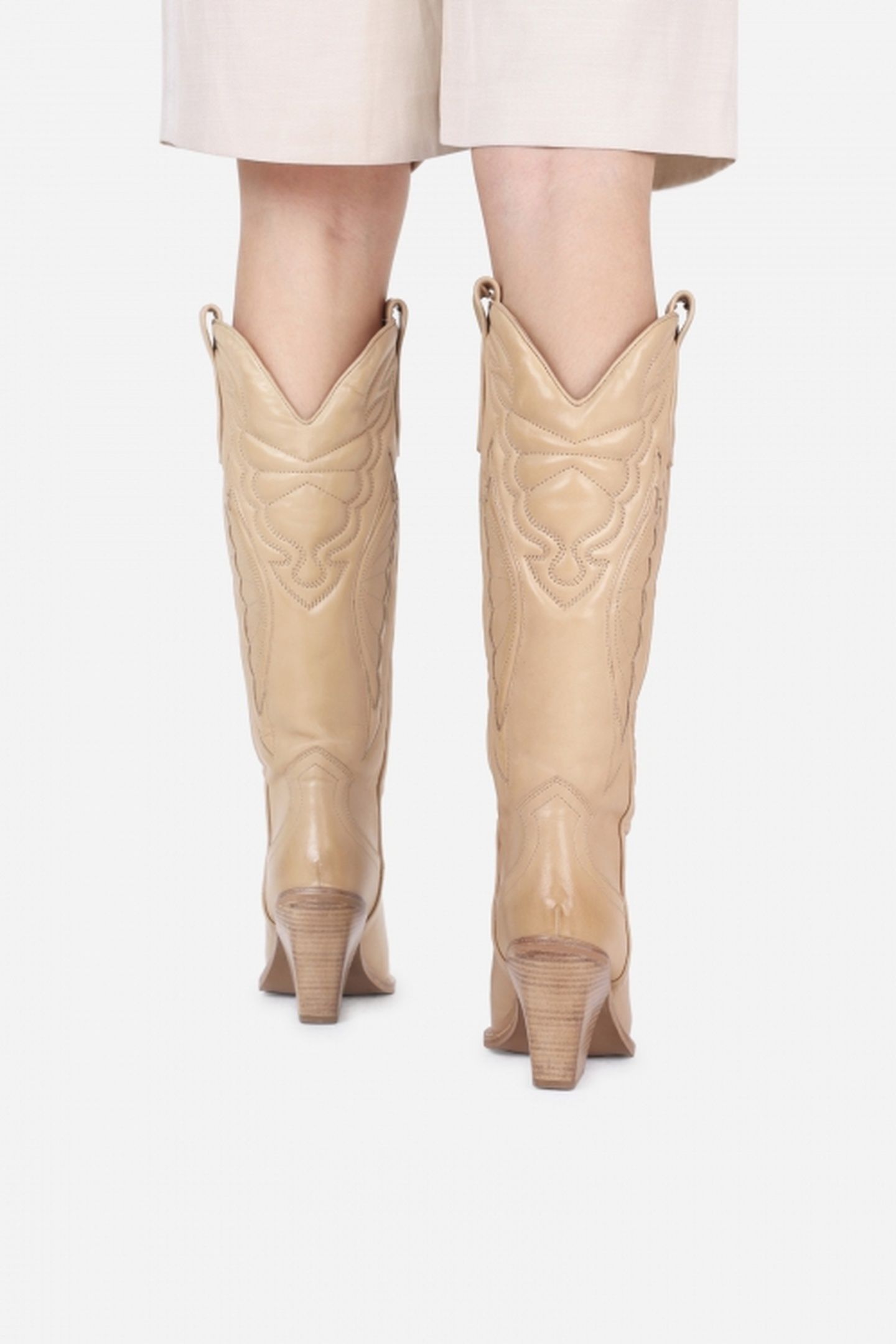 NEW-KOLE HIGH BOOT DARK CAMEL 6