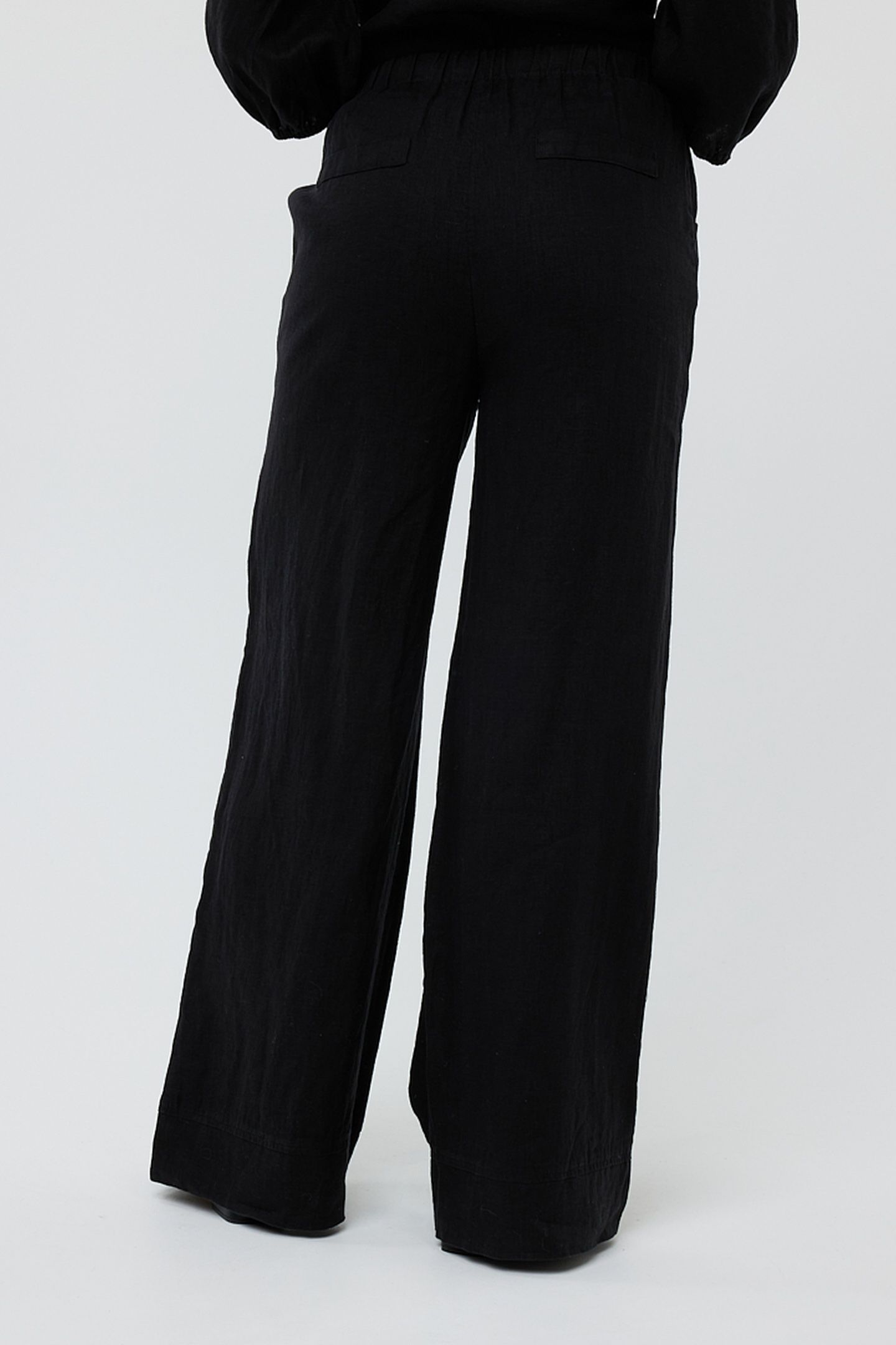 TROUSERS LINEN BLACK 3