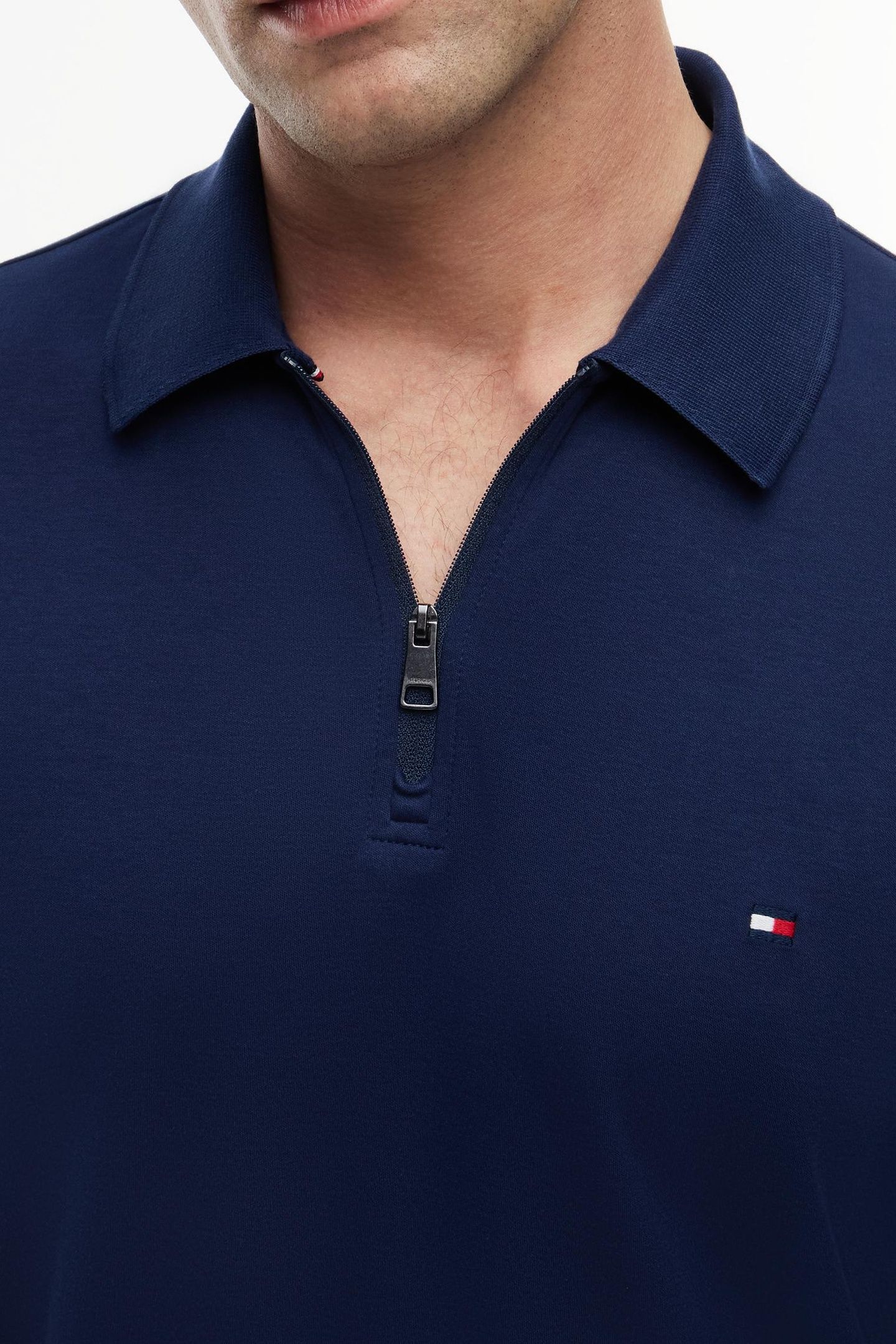 INTERLOCK ZIP REGULAR POLO CARBON NAVY 5