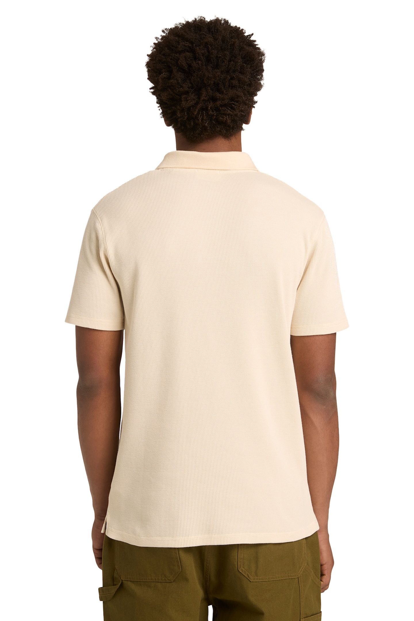 WAFFLE SHORT SLEEVE POLO NATURAL 3
