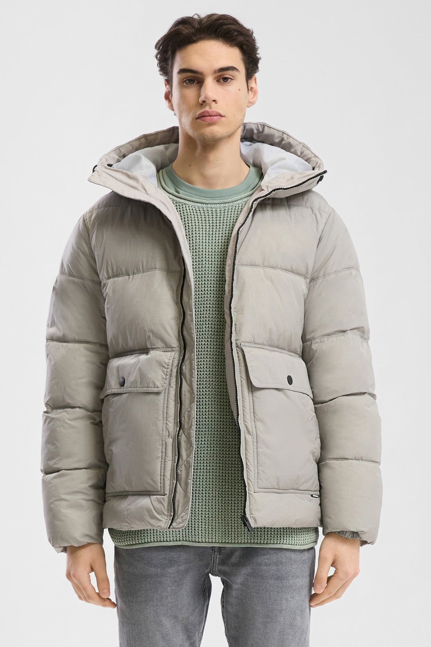 S.OLIVER-QS JACKETS OUTDOOR GREY/BLACK 1