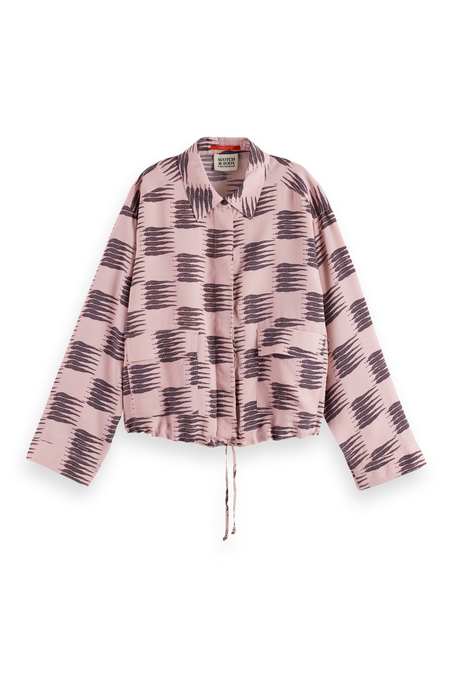 PRINTED UTILITY SHIRT FEATHER BLOCK 4