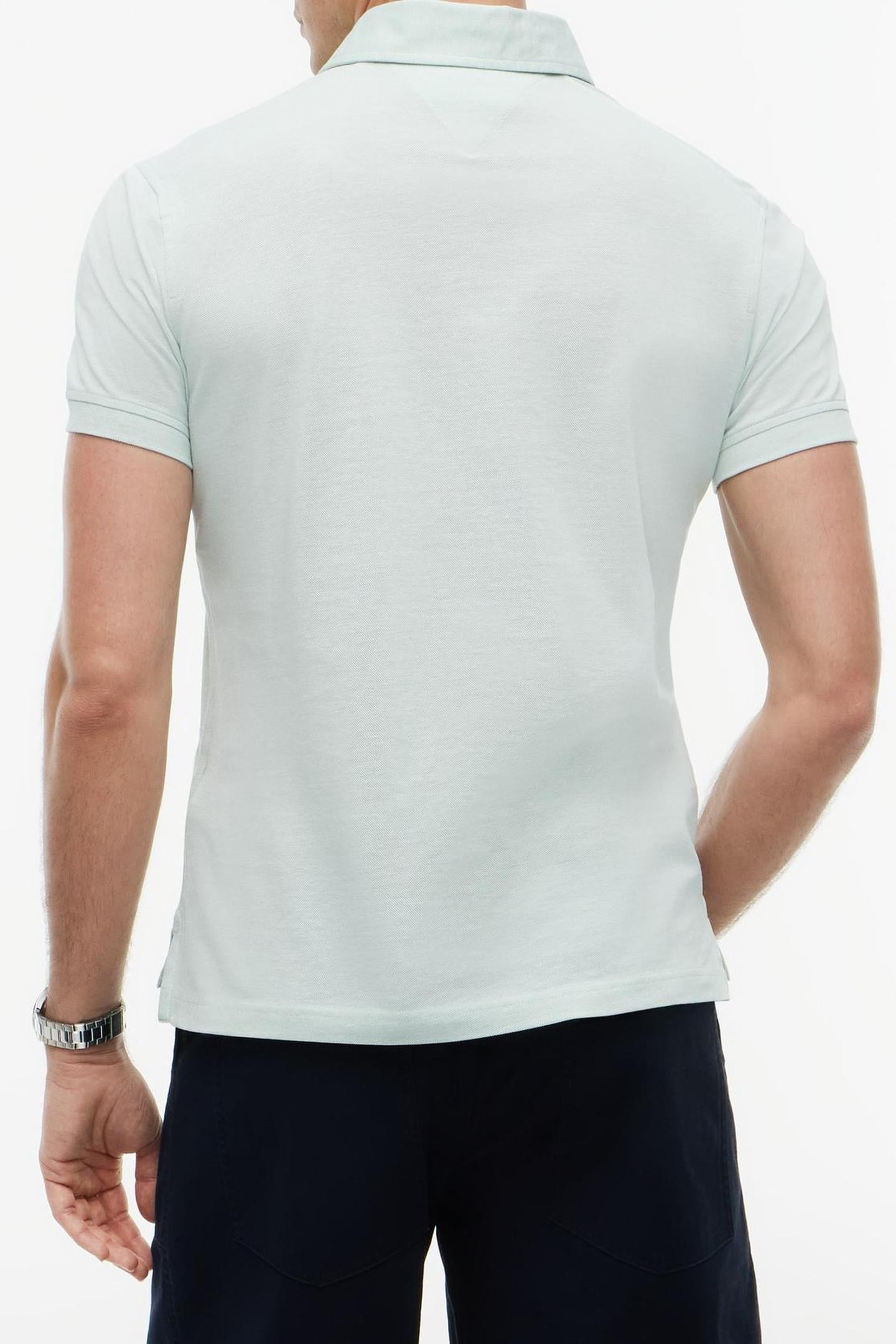 DC WIDE SPREAD COLLAR POLO CRUSHED MINT/WHITE 2
