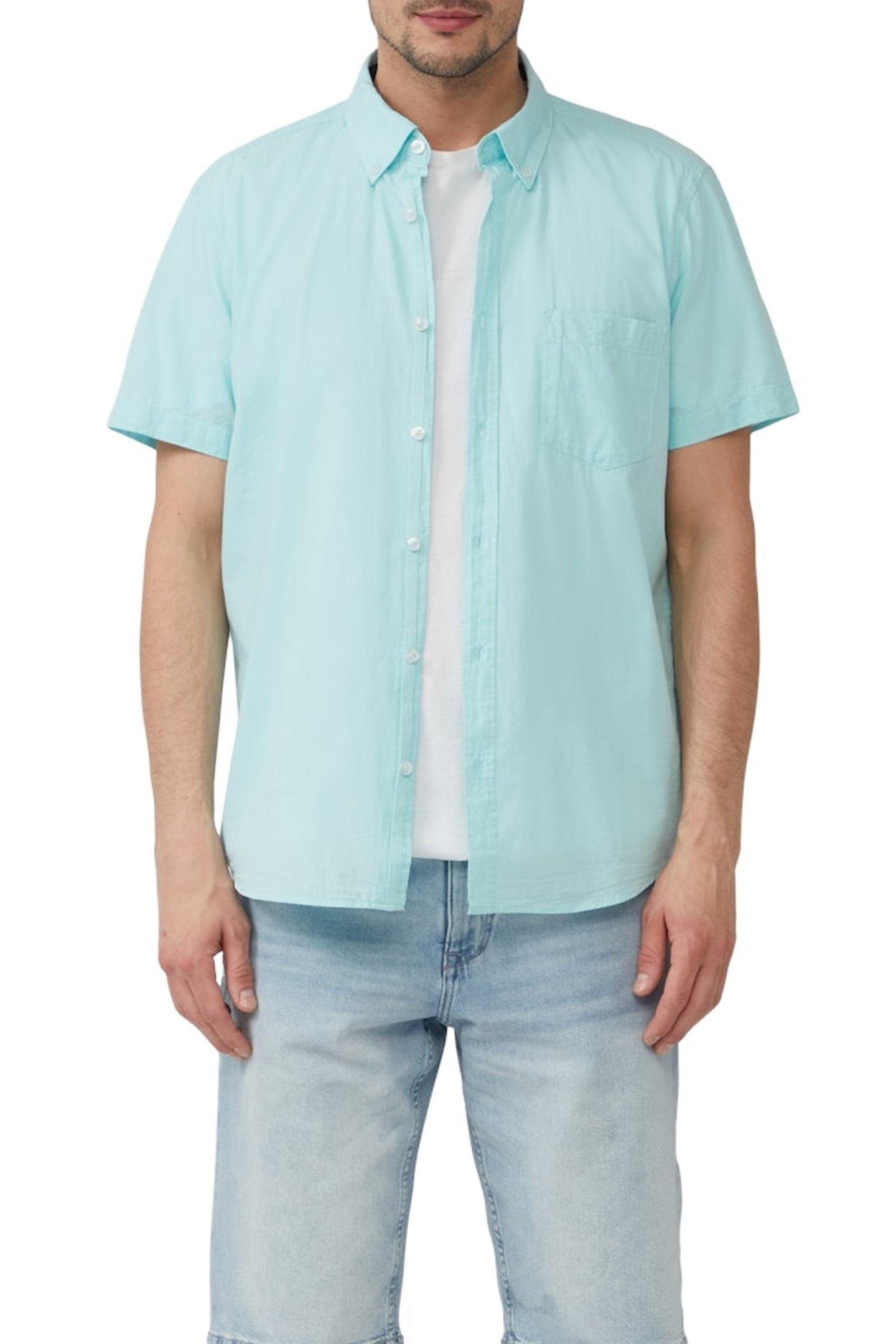 S.OLIVER SHIRTS BLUE AQUA 1