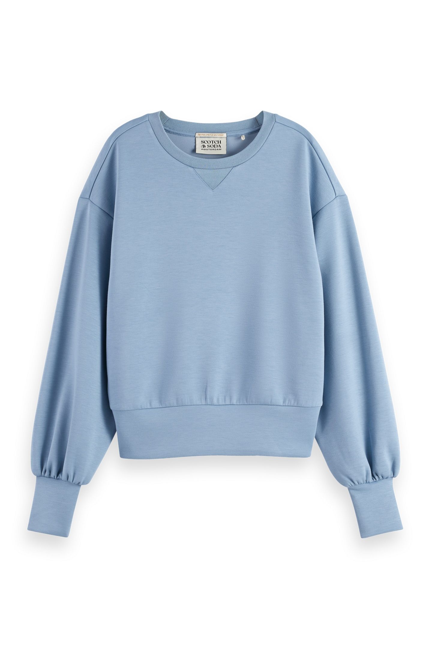 MODAL SWEATSHIRT FADED DENIM 4