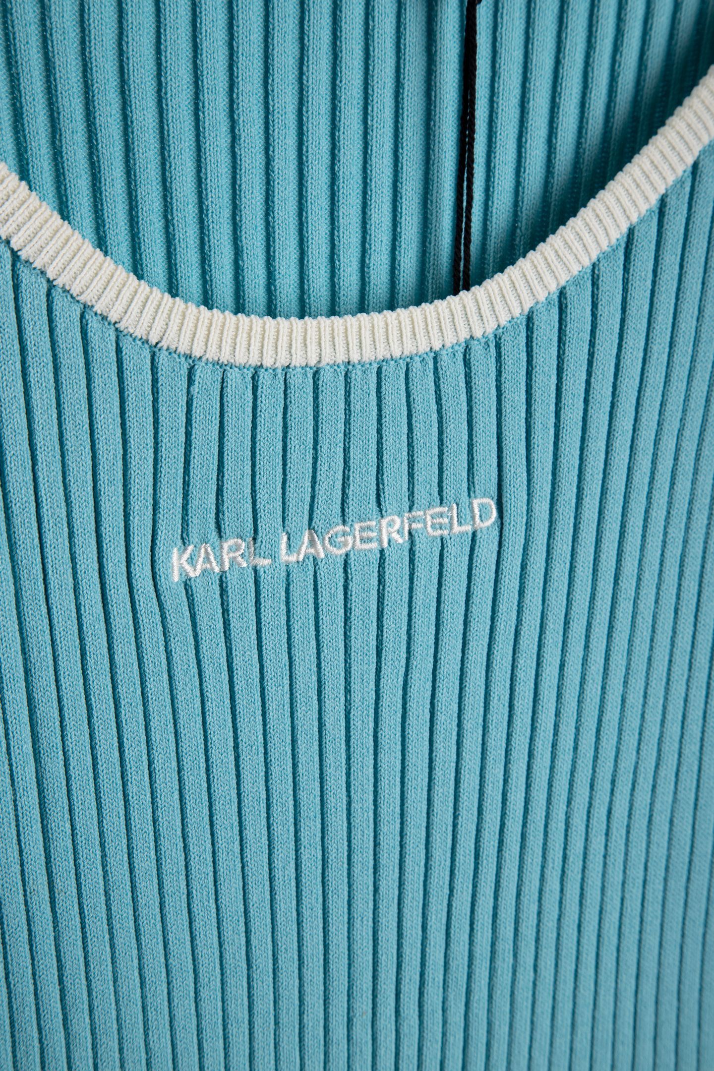 SLEEVELESS LOGO KNIT DRESS STILL WATER 5