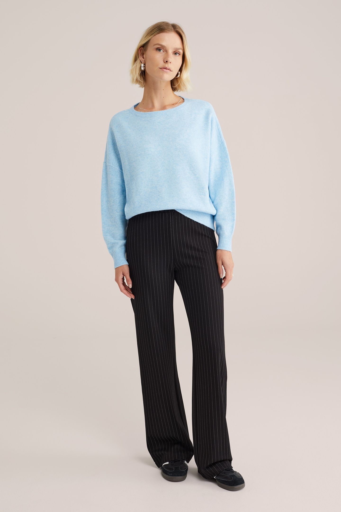 KNITTED PULLOVER PASTEL BLUE 3