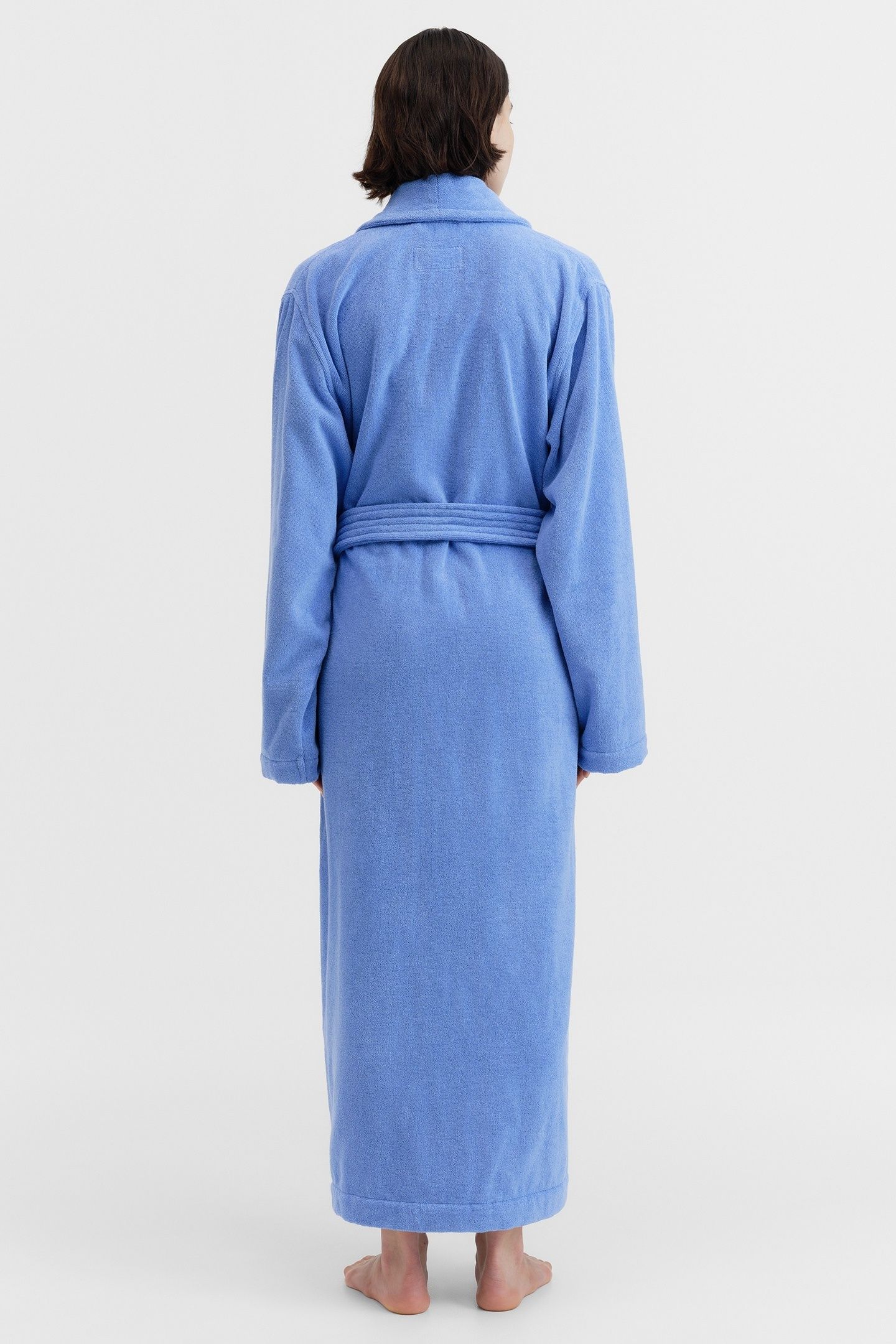 UNISEX CLASSIC BATHROBE CLEAR BLUE 5