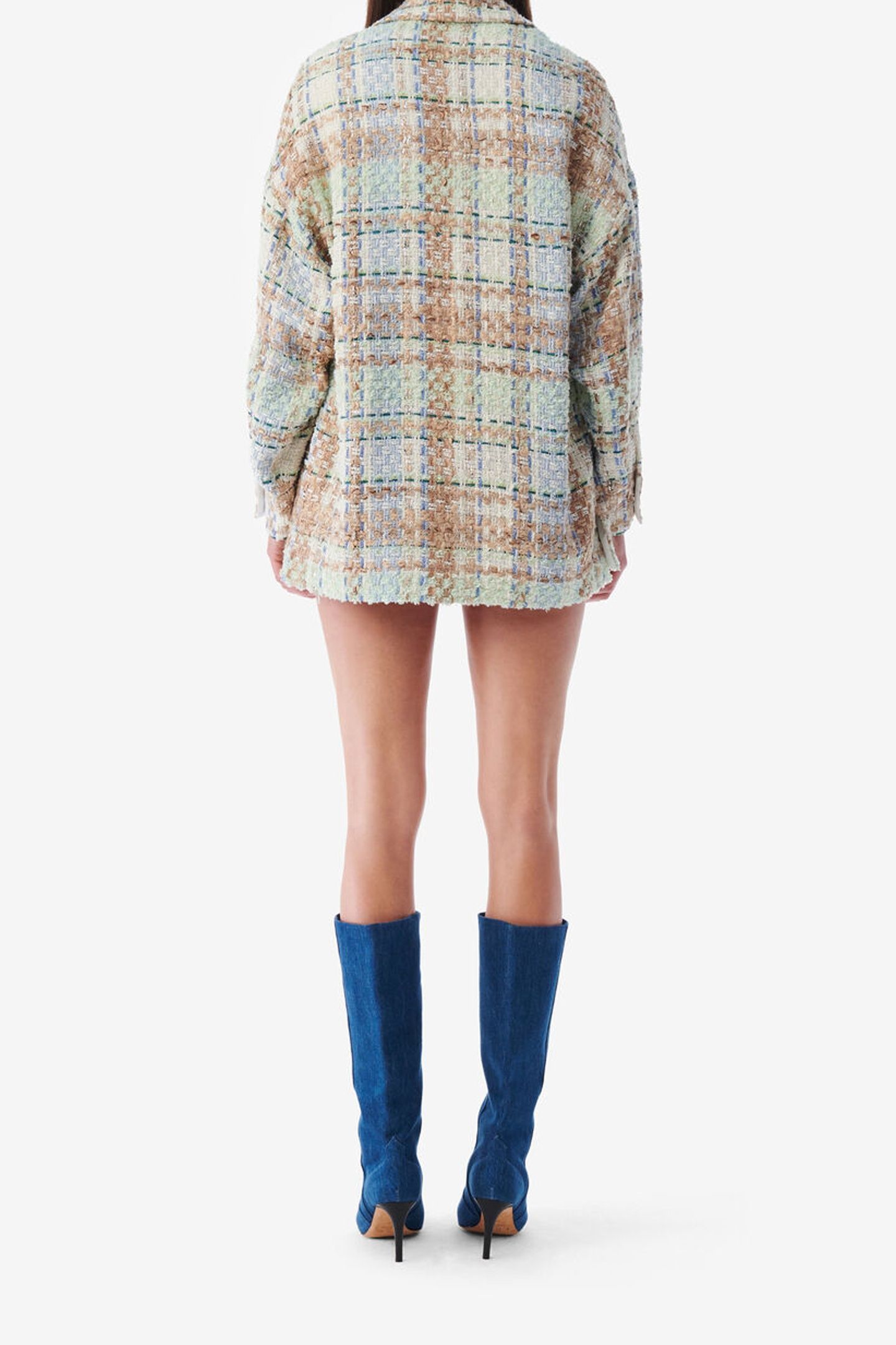 MARYSE OVERSHIRT ECRU/BLUE 3