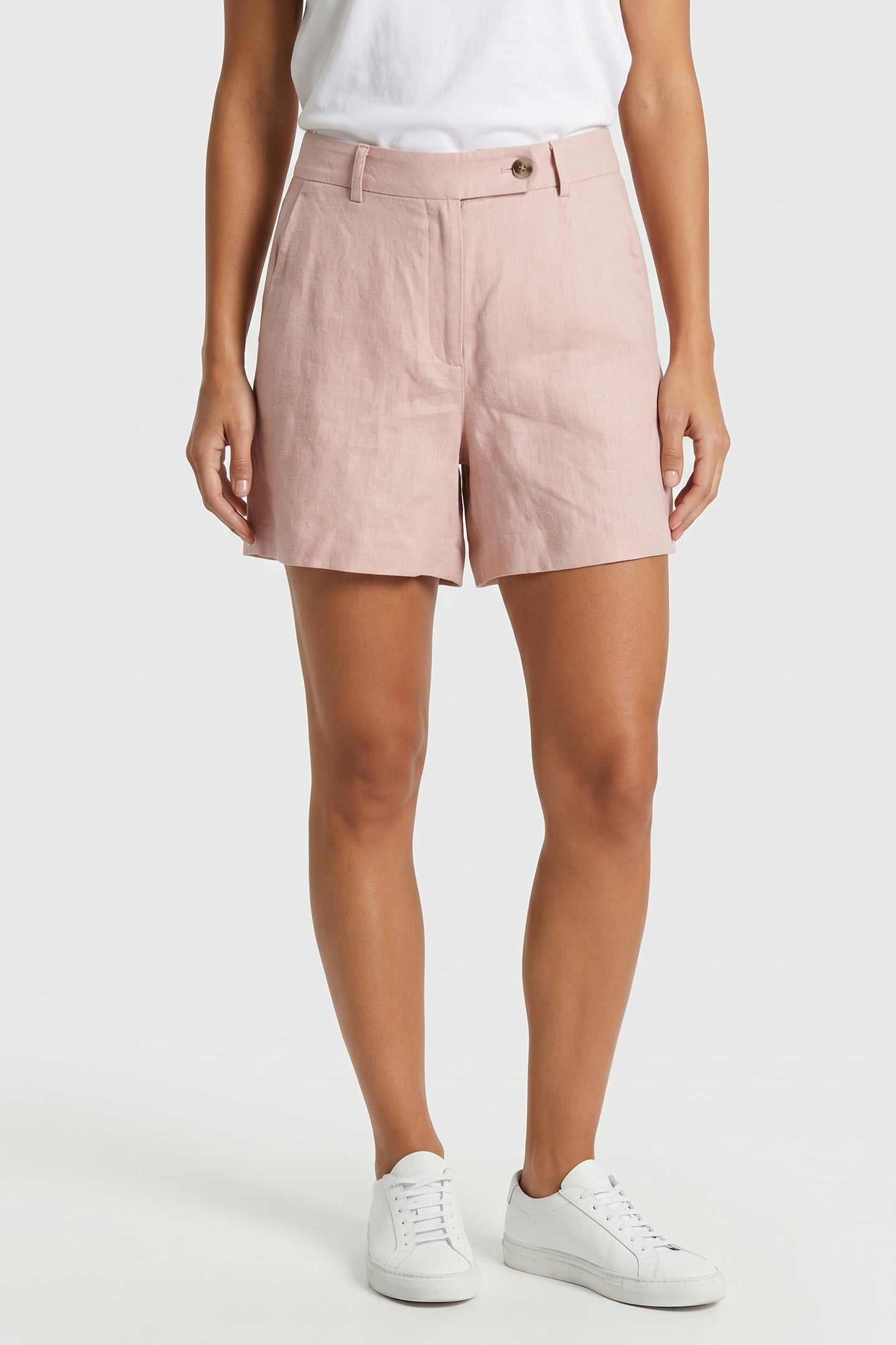 NALA LINNEN SHORTS ORANGE 1