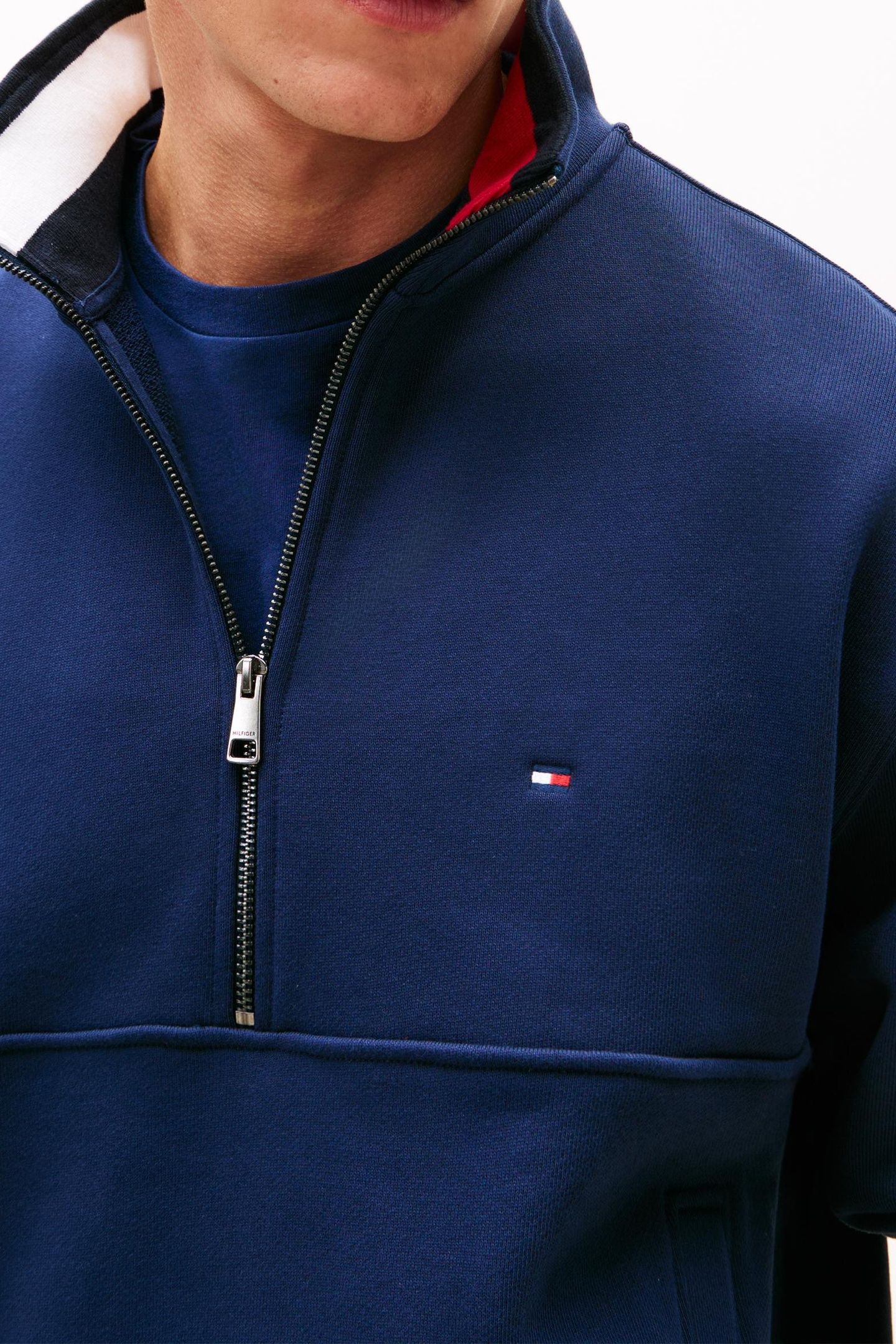 FLAG 1/4 ZIP CARBON NAVY 5
