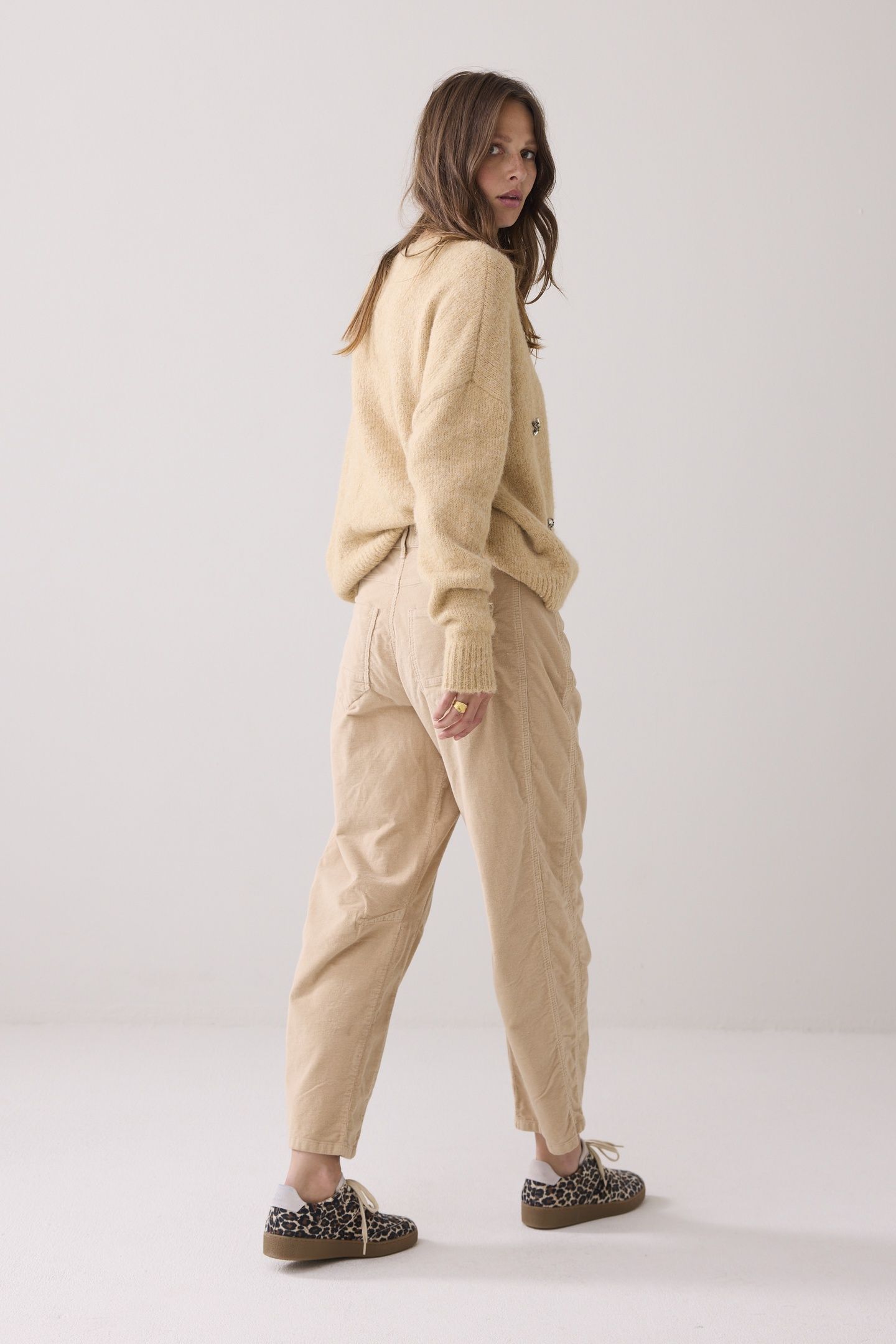 COCOON PANTS COTTON FLEX CORD ALPACA 2