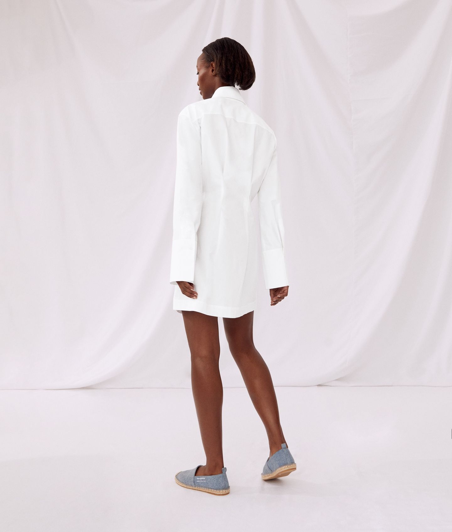 KLXAV POPLIN SHIRTDRESS WHITE 2