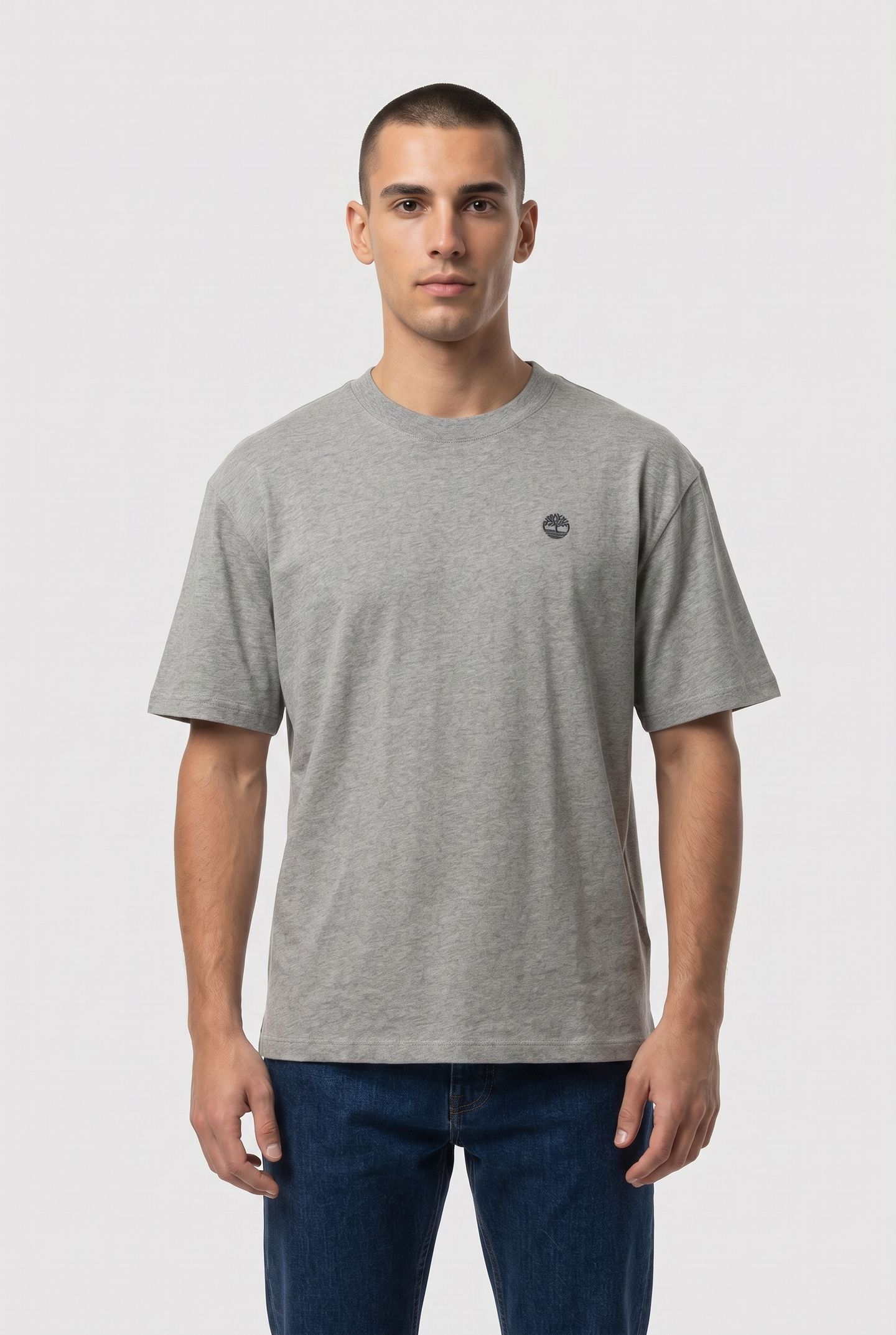 SHORT SLEEVE TEE MED GRY HEATHER 1