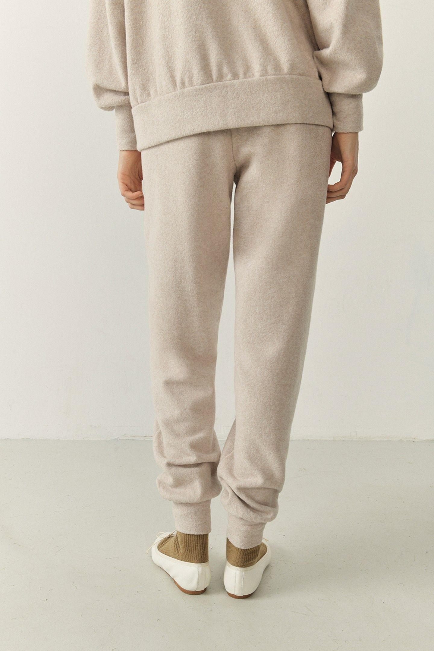UDOW SWEAT PANTS BEIGE CHINE 3