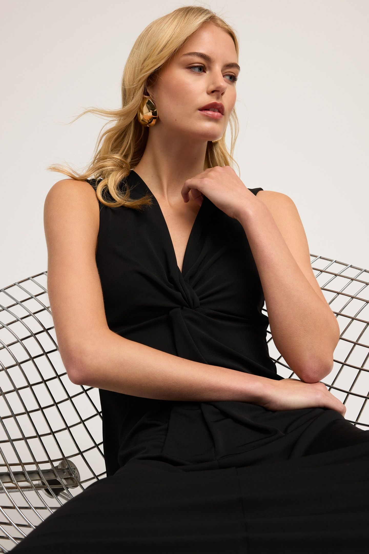JERSEY DRESS WITH KNOT BLACK 5