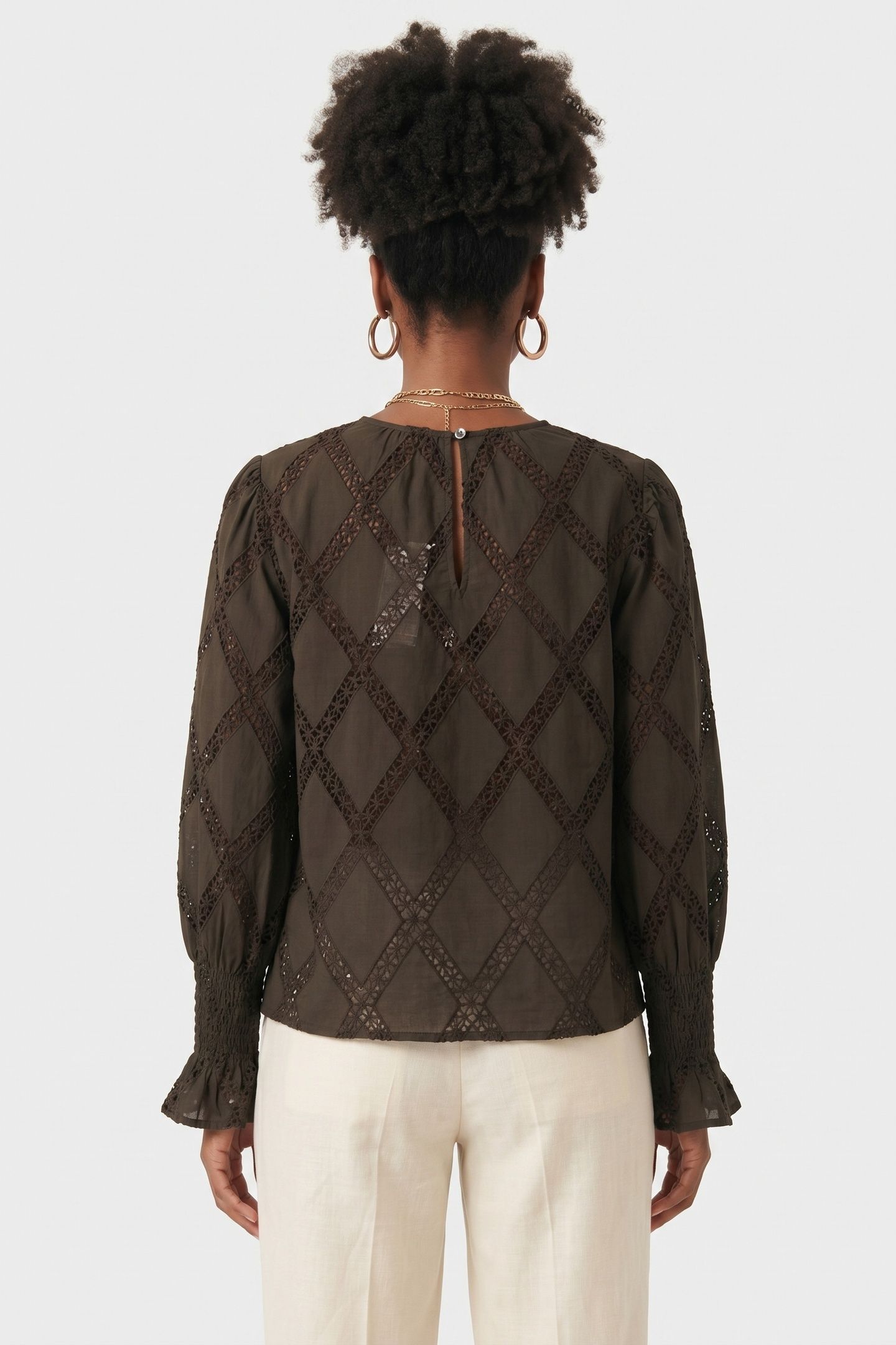 PA ELEONORE BLOUSE GREY 2