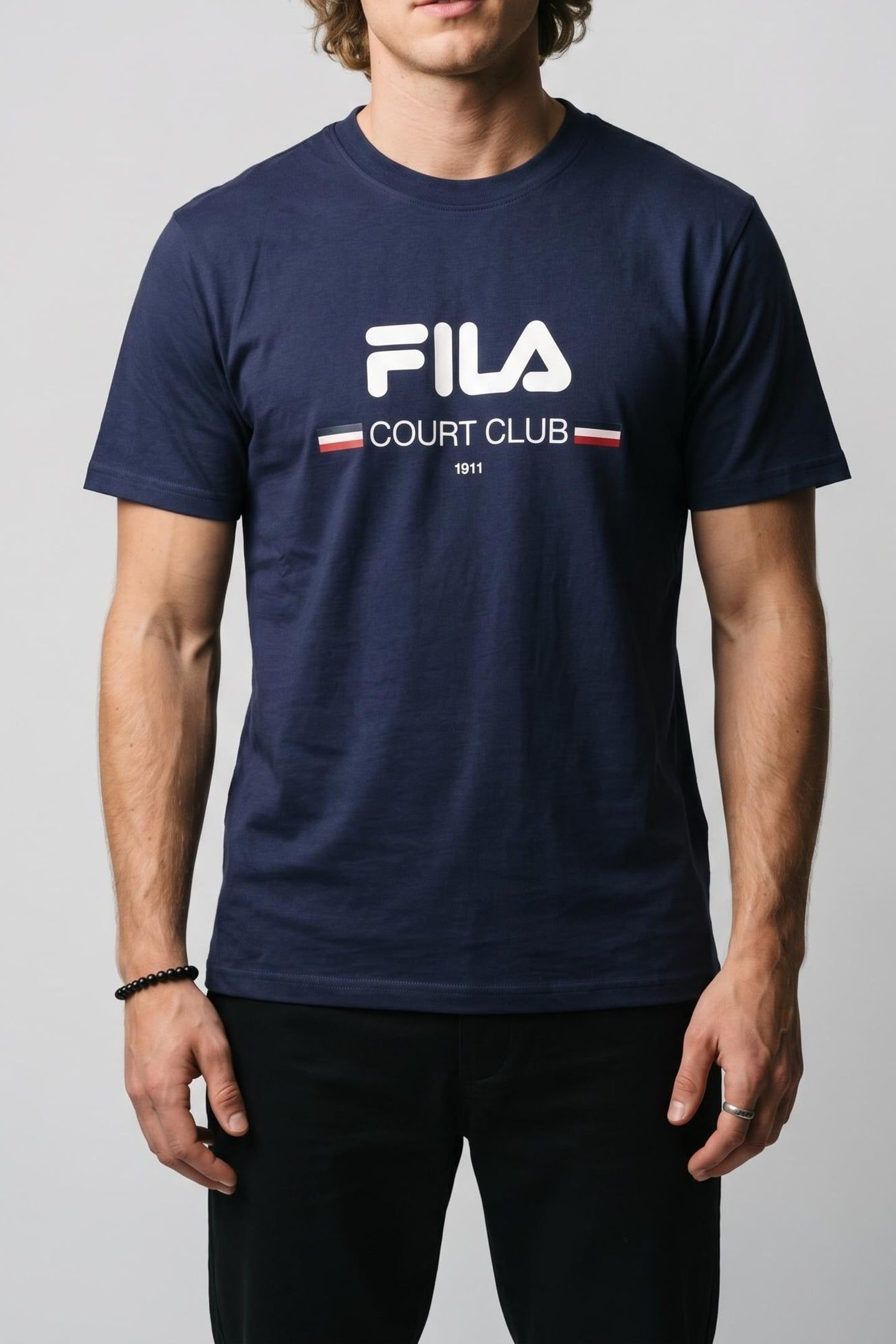 DOCCIA RELAXED LOGO GRAPHIC T-SHIRT BLACK IRIS 1