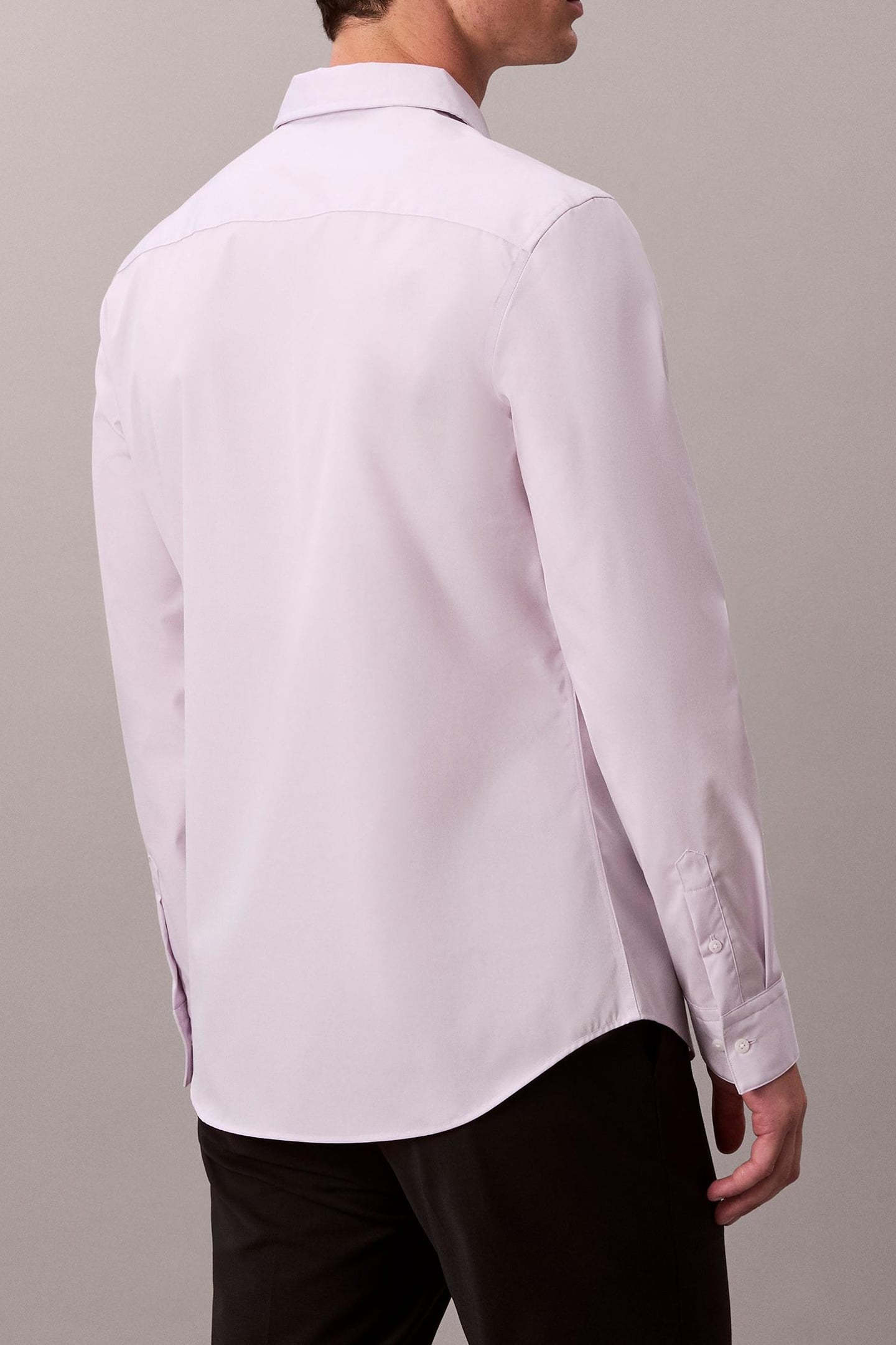 LS SOLID SUPIMA SHIRT FROSTY LILAC 3