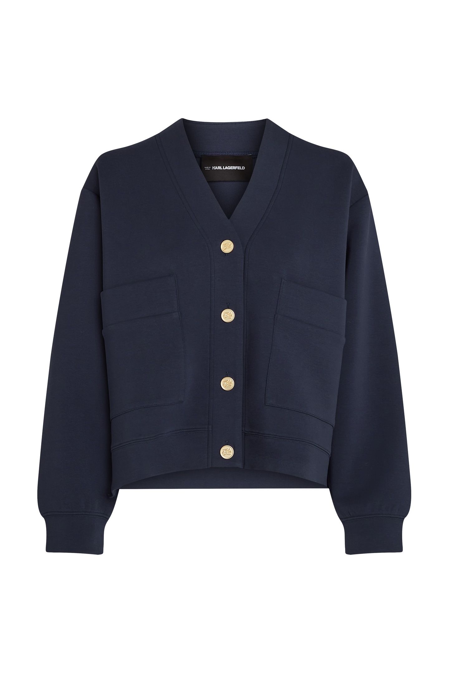 ELEVATED SWEAT CARDGIAN EVENING BLUE 3