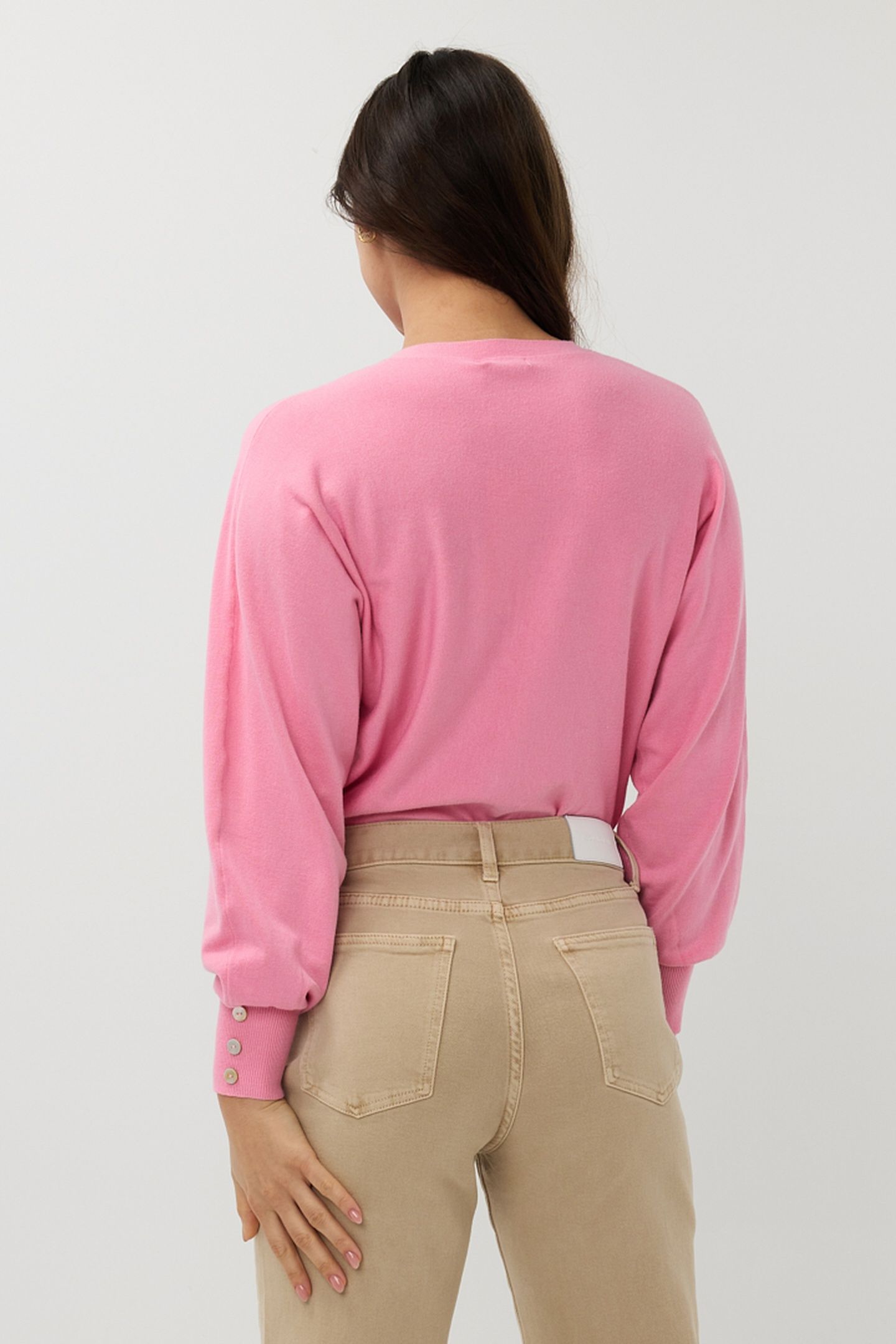 CARDIGAN BATWING BASIC KNIT ROSE 3