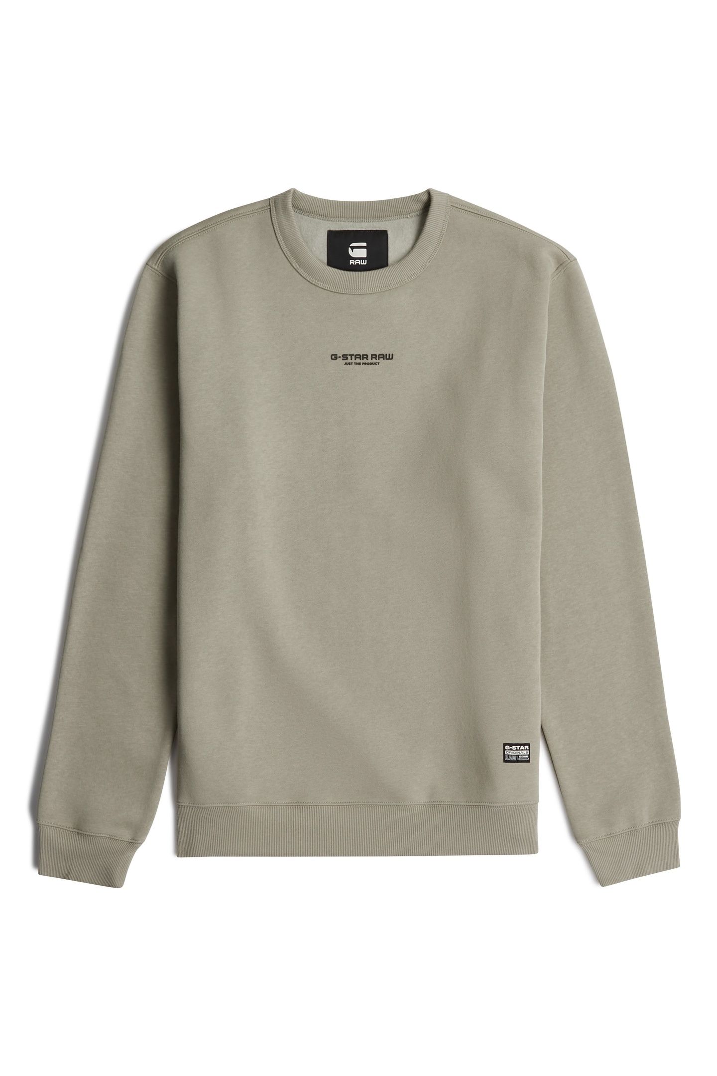 CENTER CHEST LOGO SWEATER ELEPHANT SKIN 5