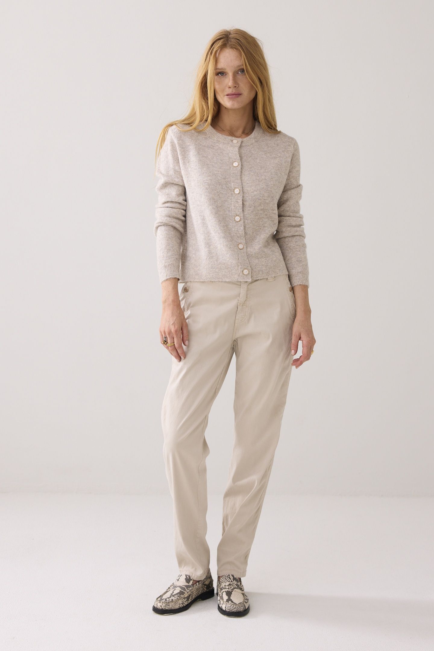 TAPERED SILK STRETCH SATEEN ASH 1