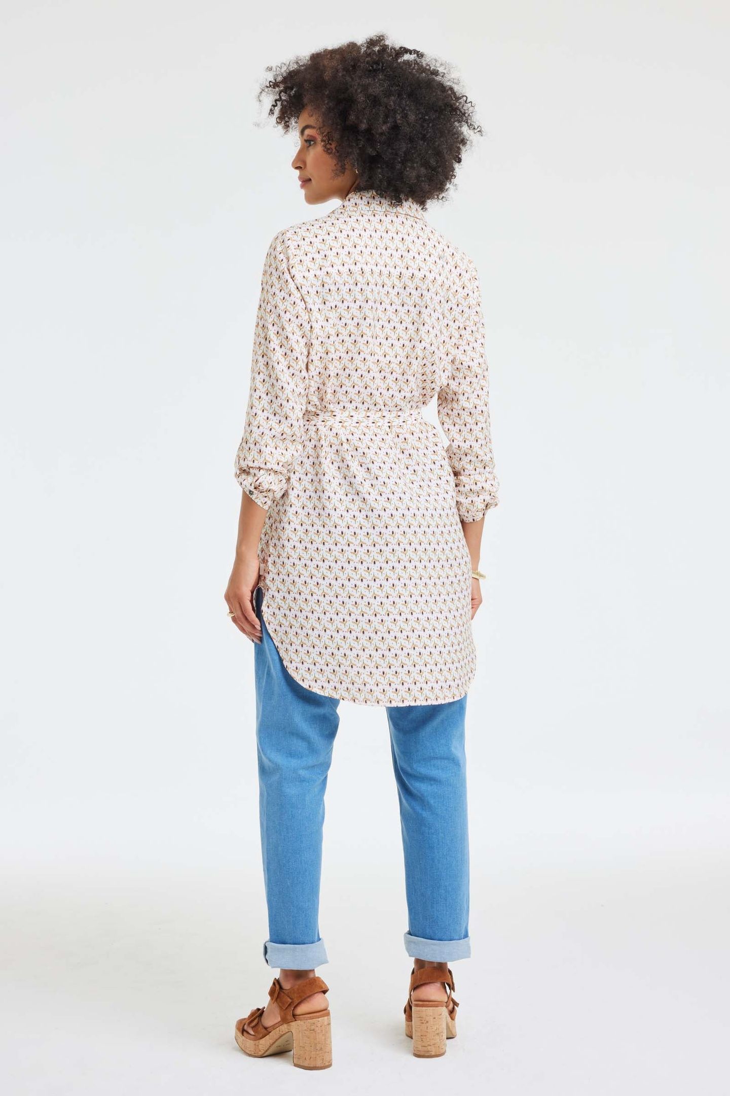 TUNIC JOLIE OFFWHITE PIXIE PRINT 2