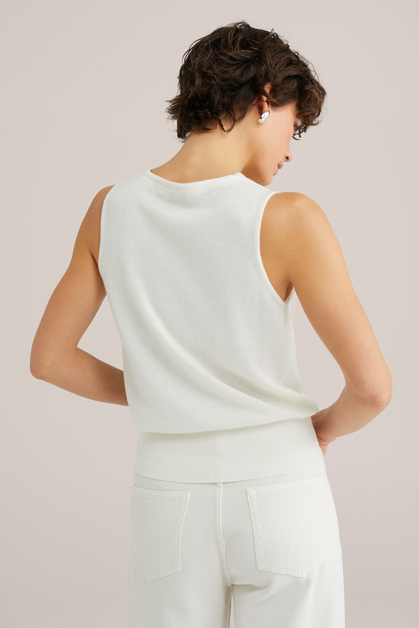 KNITTED PULLOVER WHITE 2