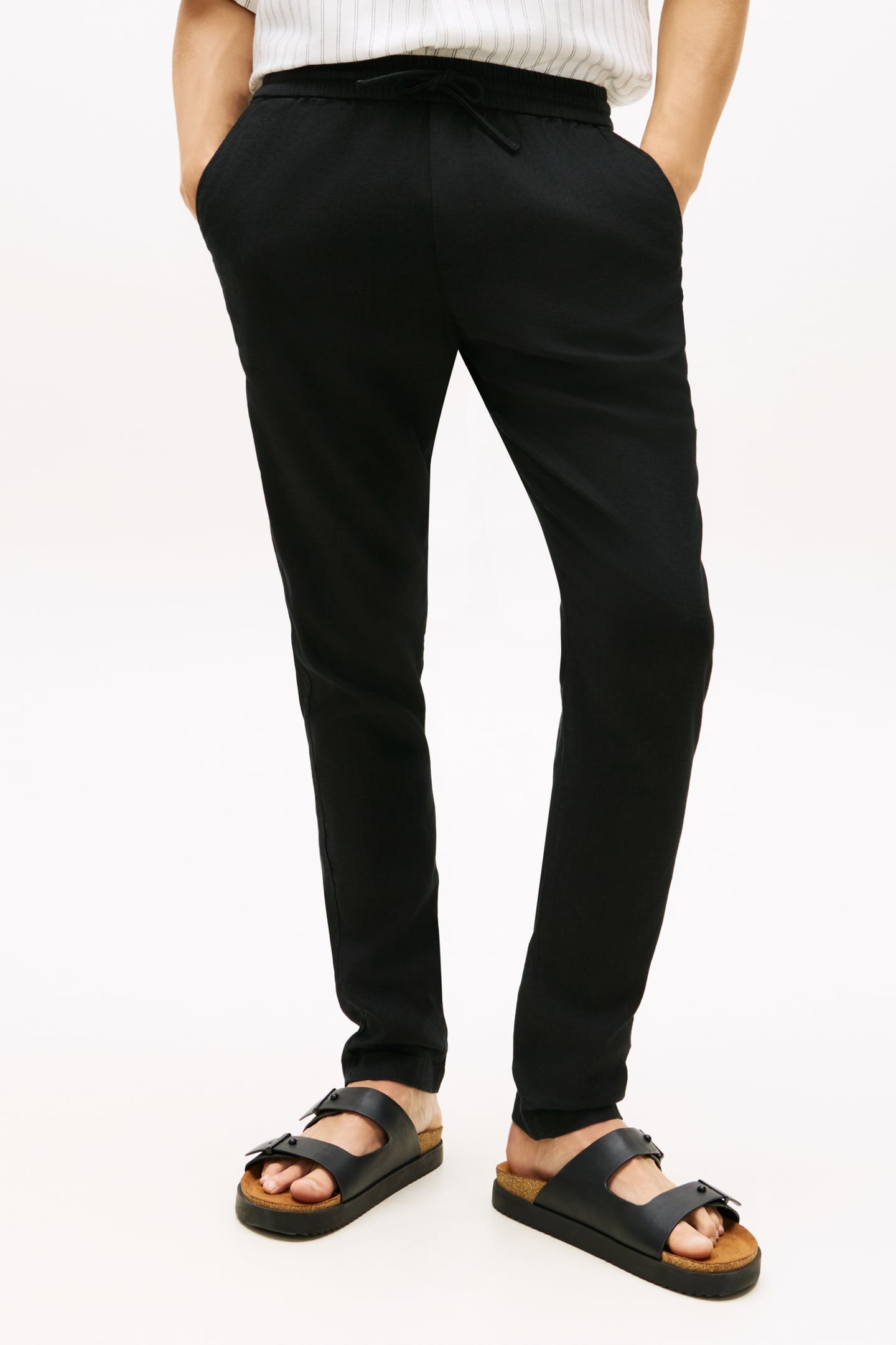 HARLEM PO SORONA LINEN CHINO BLACK 2