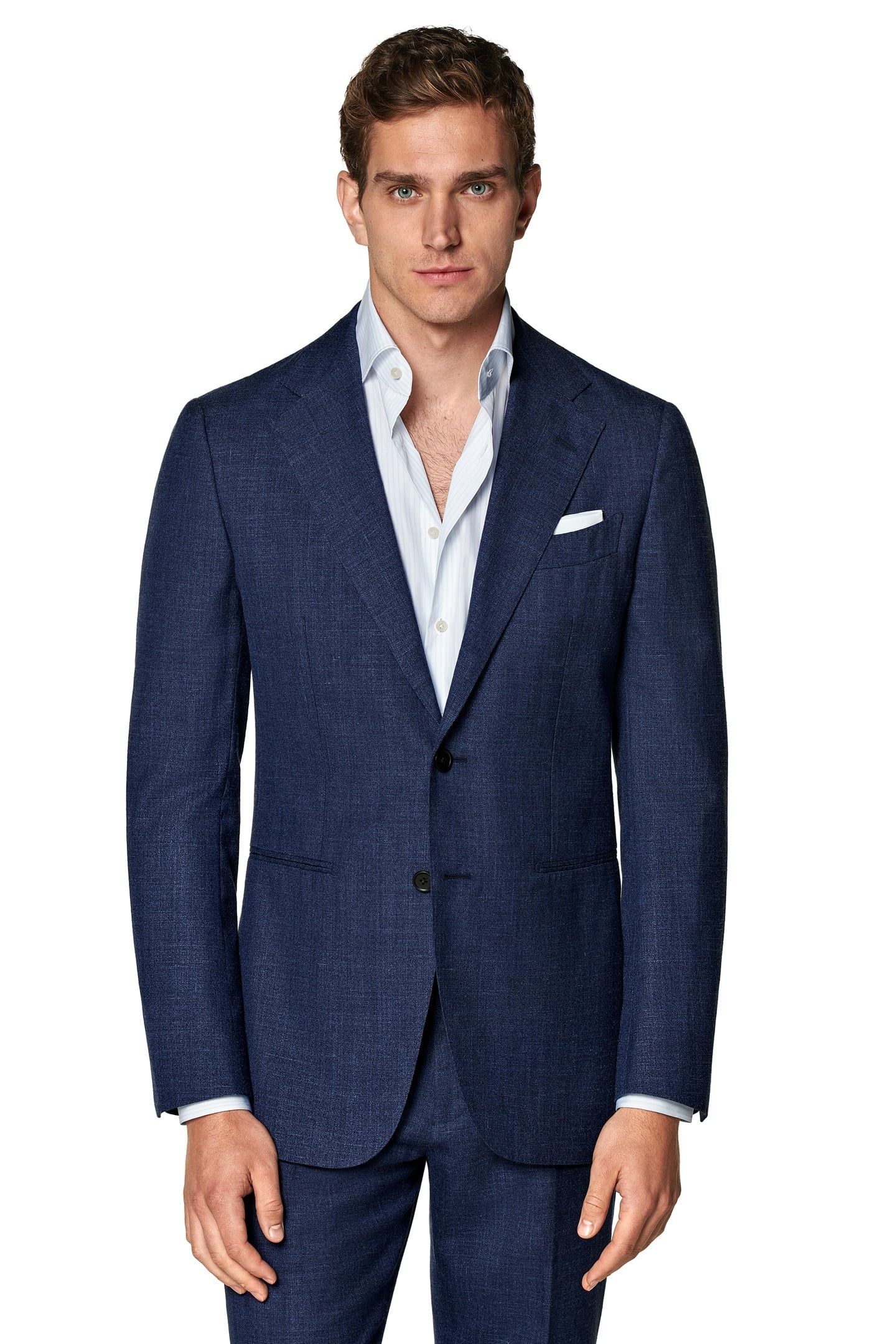HAVANA-MID BLUE-WOOL SILK LINEN NESTED SUITS MID BLUE 2