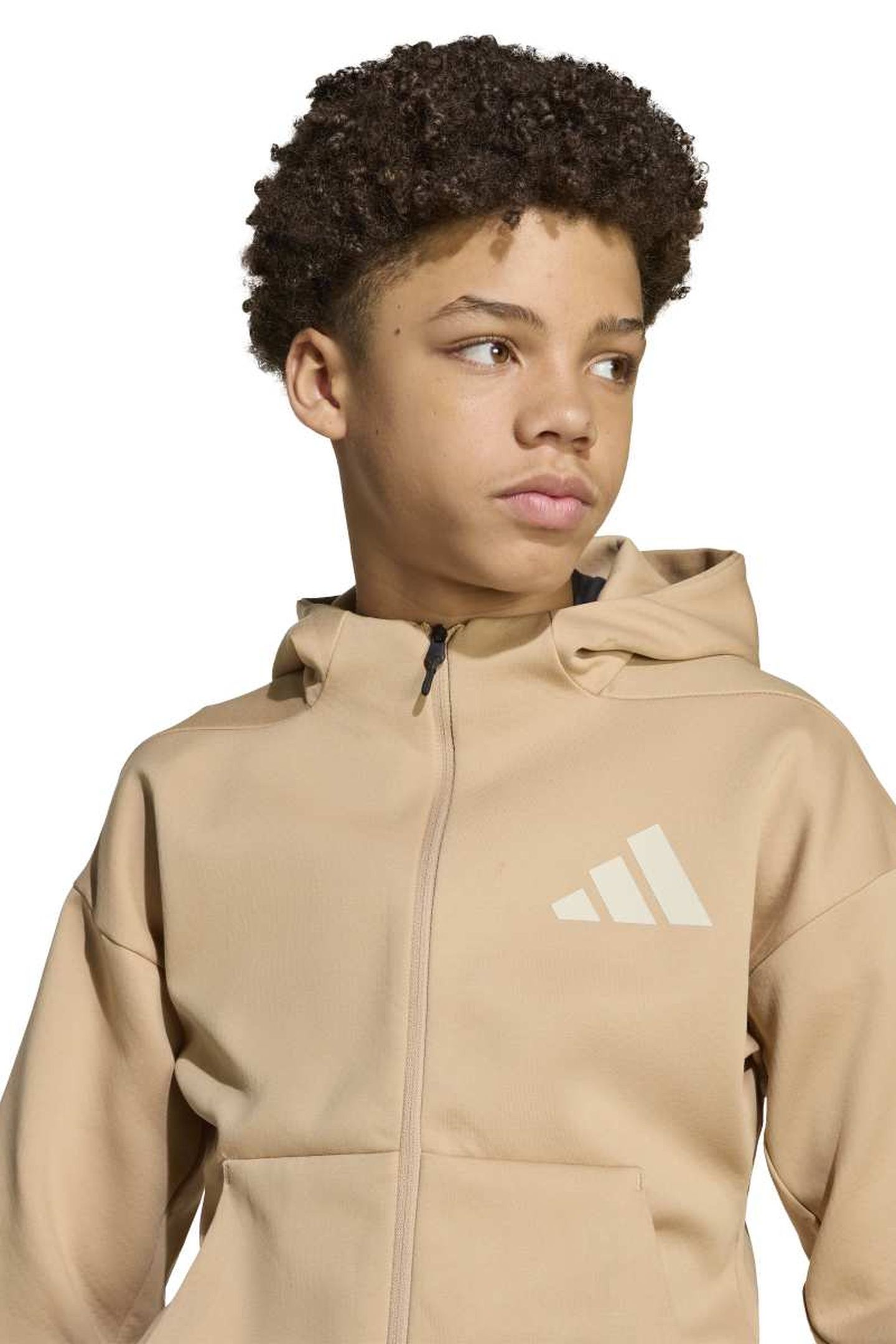 UNISEX SPORTSWEAR Z.N.E. FULL ZIP HOODIE WARM SANDSTONE 4
