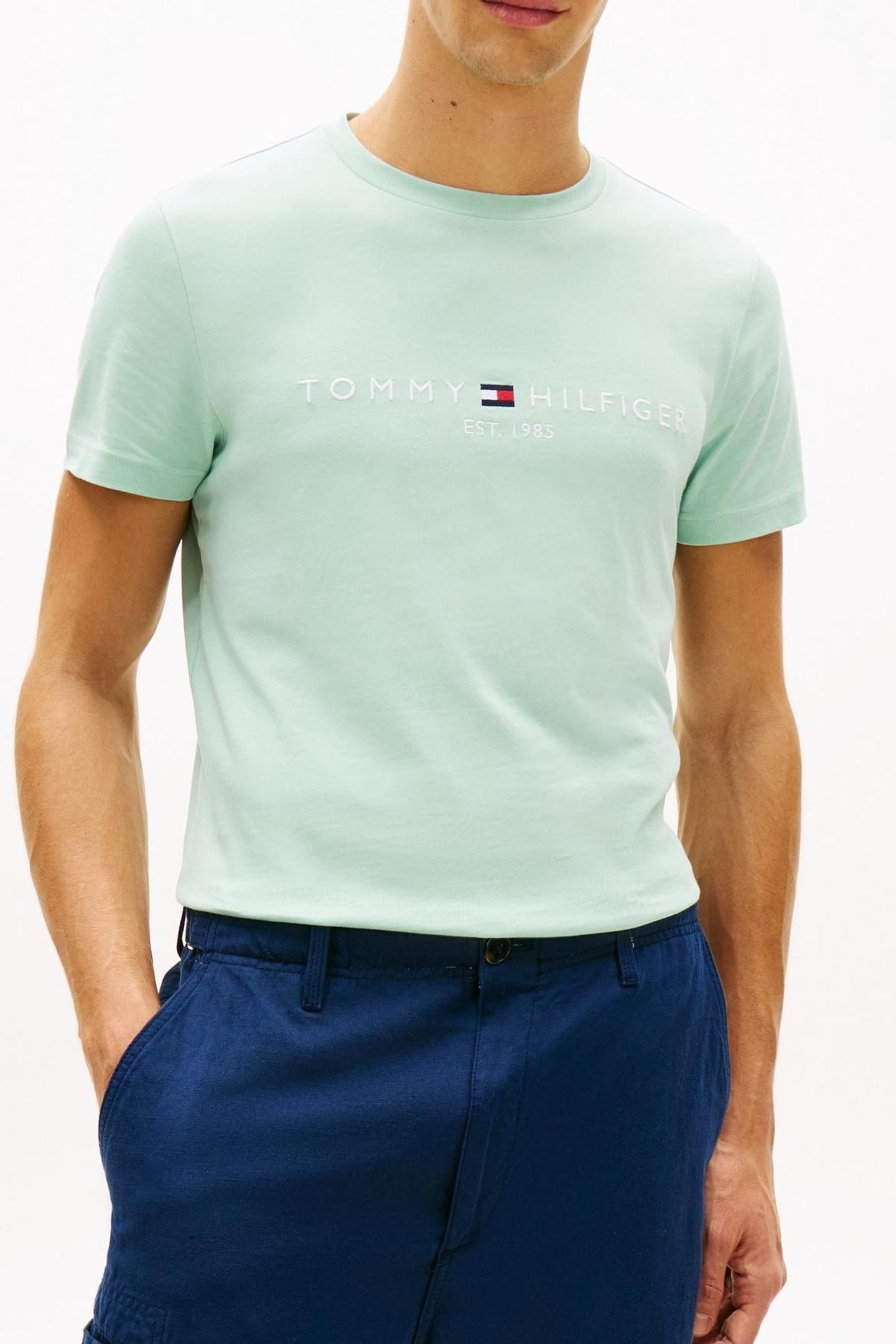 TOMMY LOGO TEE CRUSHED MINT 1
